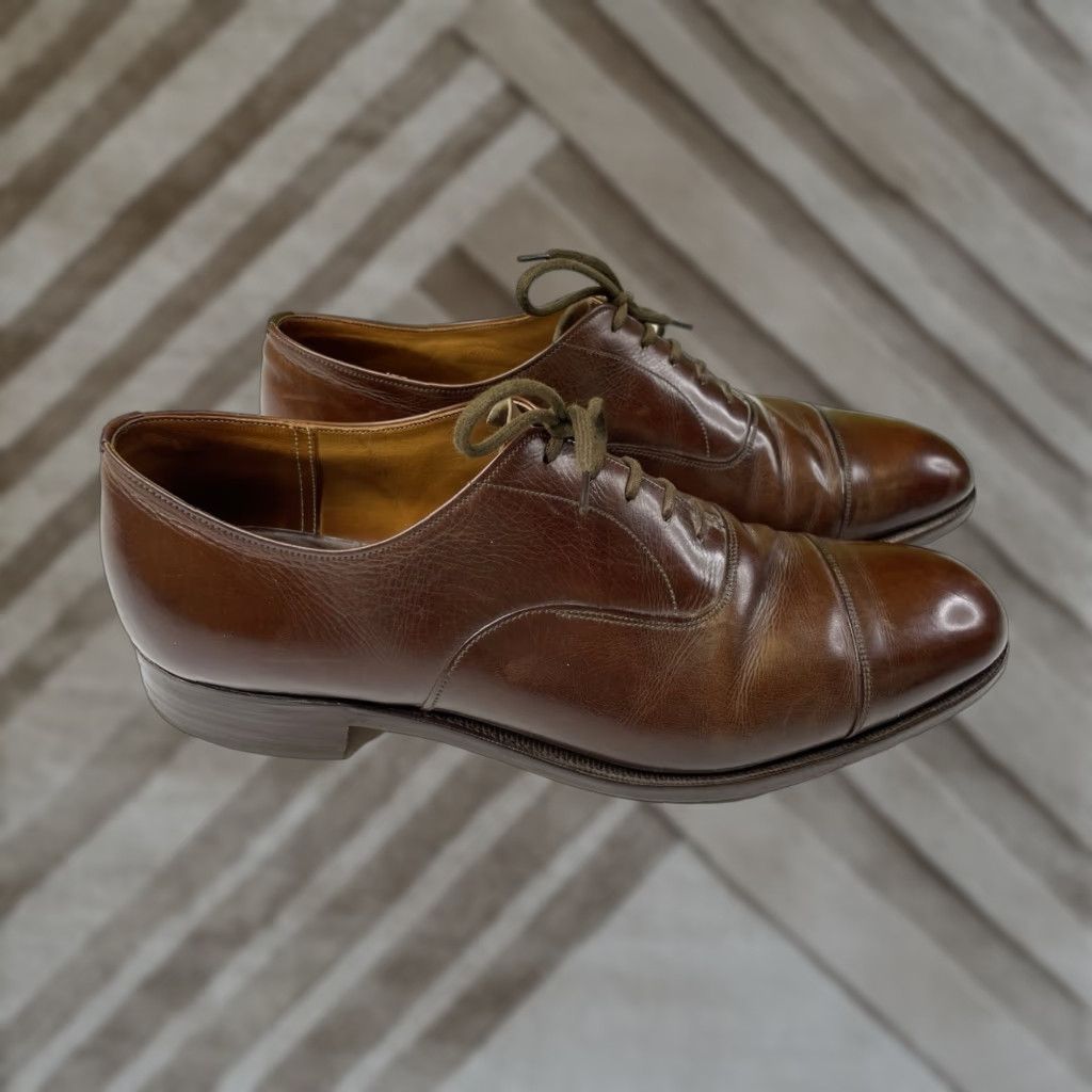 Church's Church's Mens Shoes Brown Leather Formal Oxford Size UK 10 Cap Toe Dress Shoes Mens Leather Oxford UK 10 Brown Leather Formal Cap Toe Dress Shoes Size ONE SIZE - 1 Thumbnail