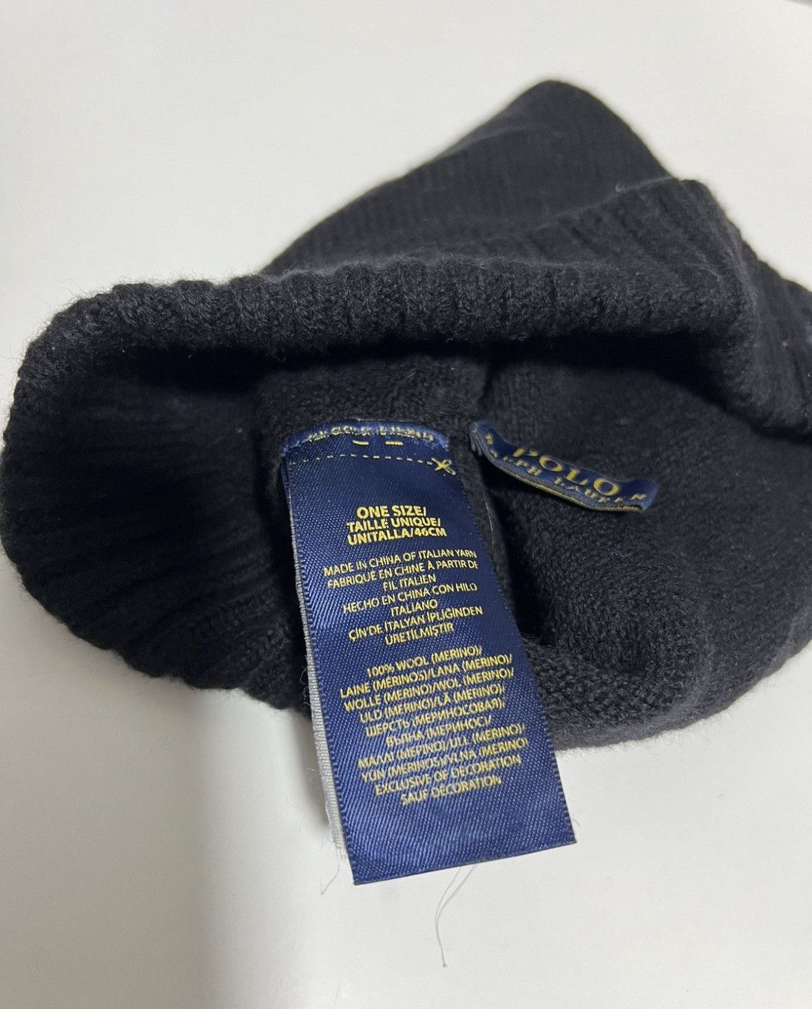 Polo Ralph Lauren Vintage Polo Ralph Lauren Wool Black Hat Size ONE SIZE - 15 Thumbnail