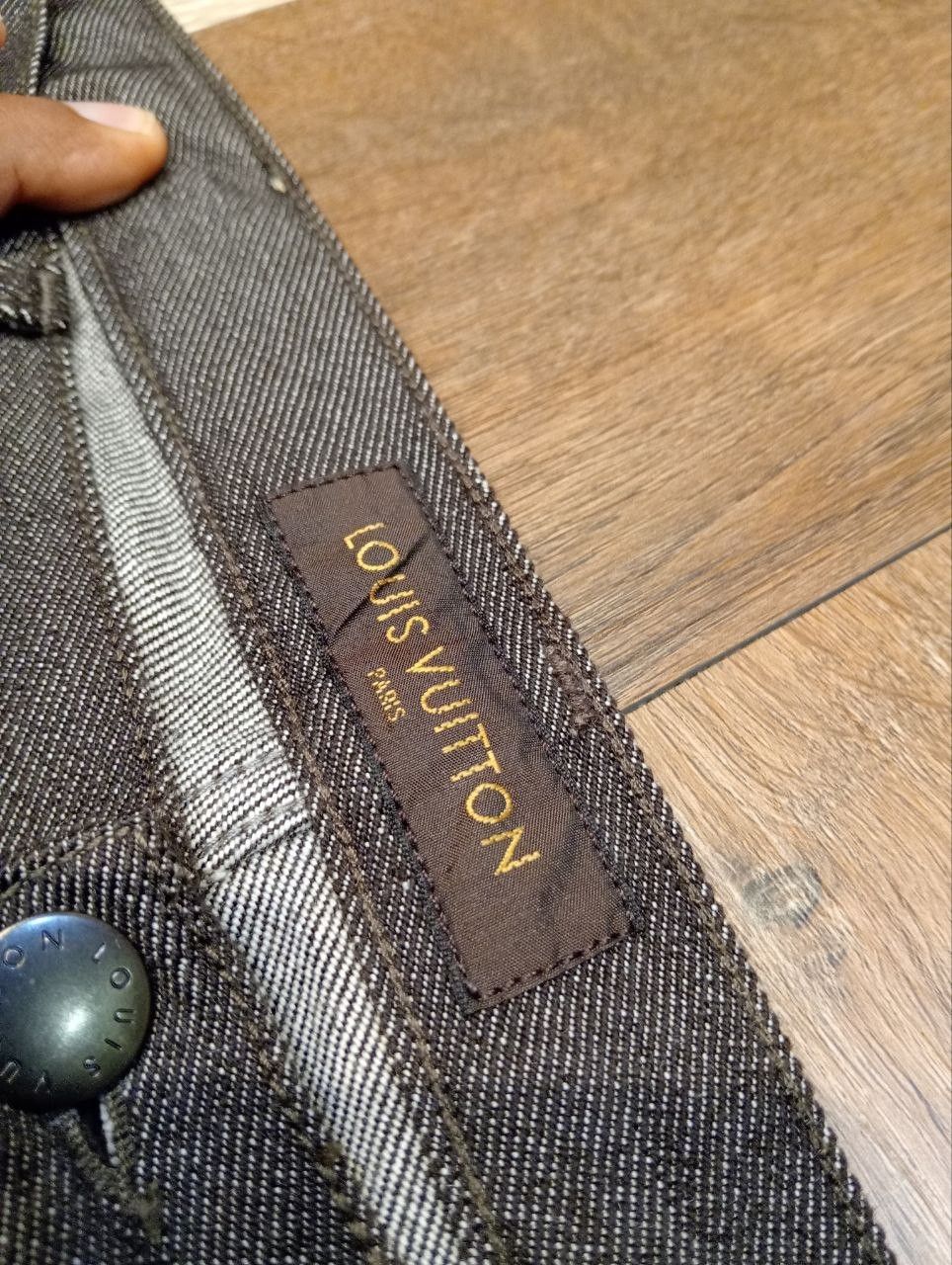 Louis Vuitton LUXURY LOUIS VUITTON COMBINE WOOL COTTON SELVEDGE PANTS Size US 34 / EU 50 - 7 Thumbnail