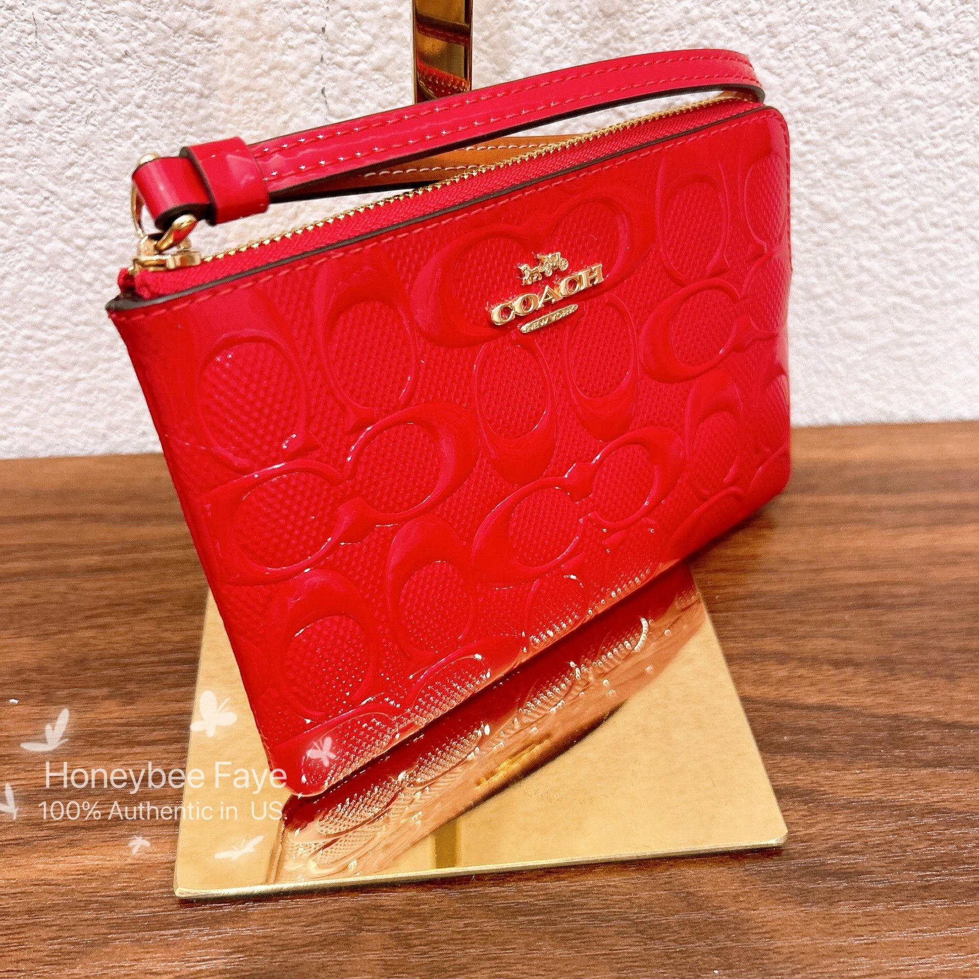 Coach Corner Zip In Signature Leather CV418 Size ONE SIZE - 2 Thumbnail