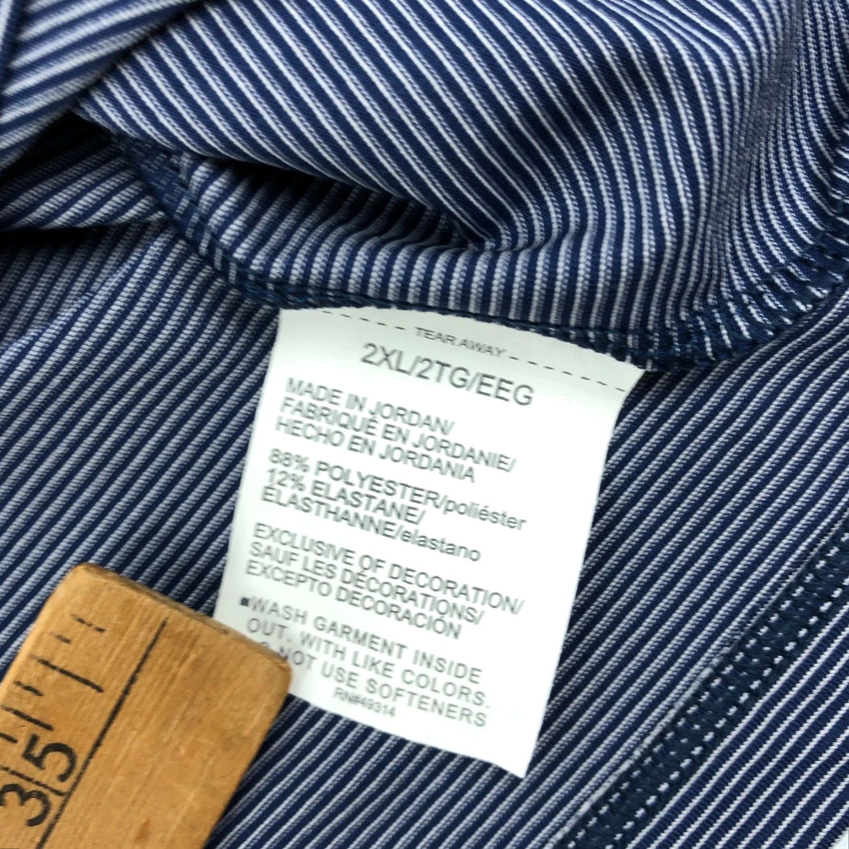 Under Armour Under Armour Golf Polo Shirt Men's 2XL Blue White Striped Performance Loose Size US XXL / EU 58 / 5 - 7 Thumbnail