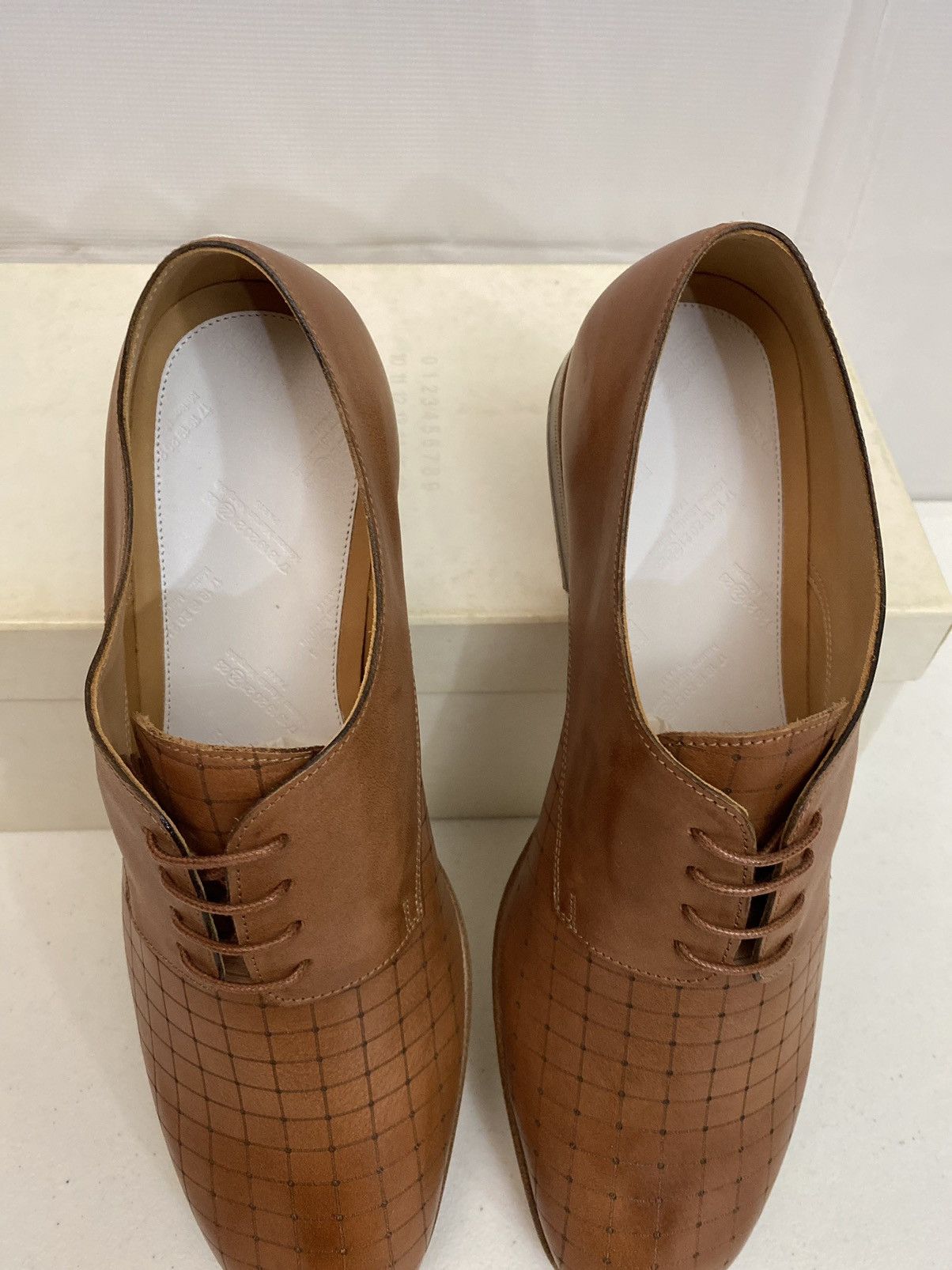 Maison Margiela Maison Margiela 22 🇮🇹 Brown Matrix Single Stitch Derby 10 New Size US 10 / EU 43 - 14 Thumbnail