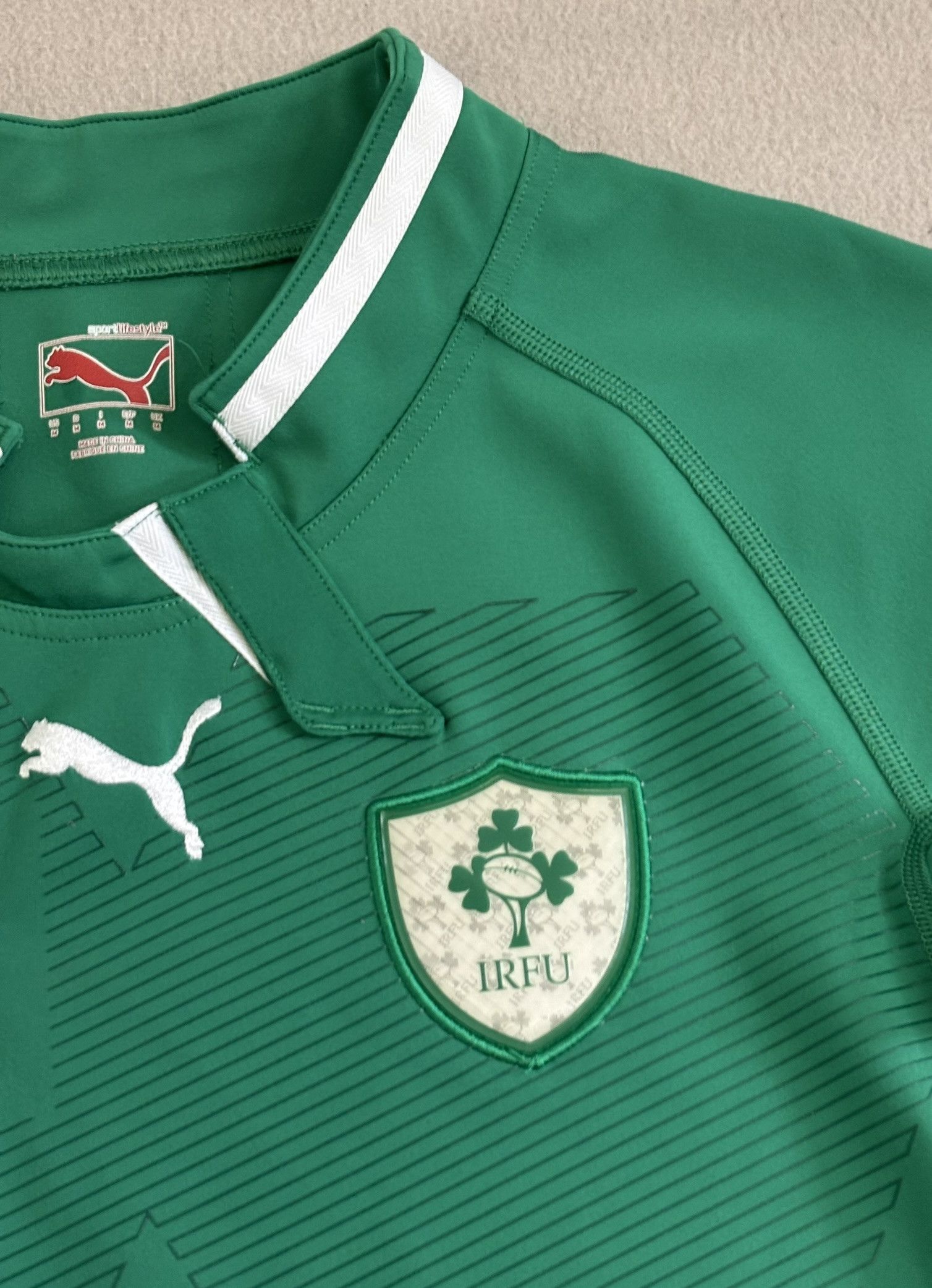 Puma Ireland Rugby 2011 Puma Player Issue Shirt Medium Size US M / EU 48-50 / 2 - 8 Thumbnail