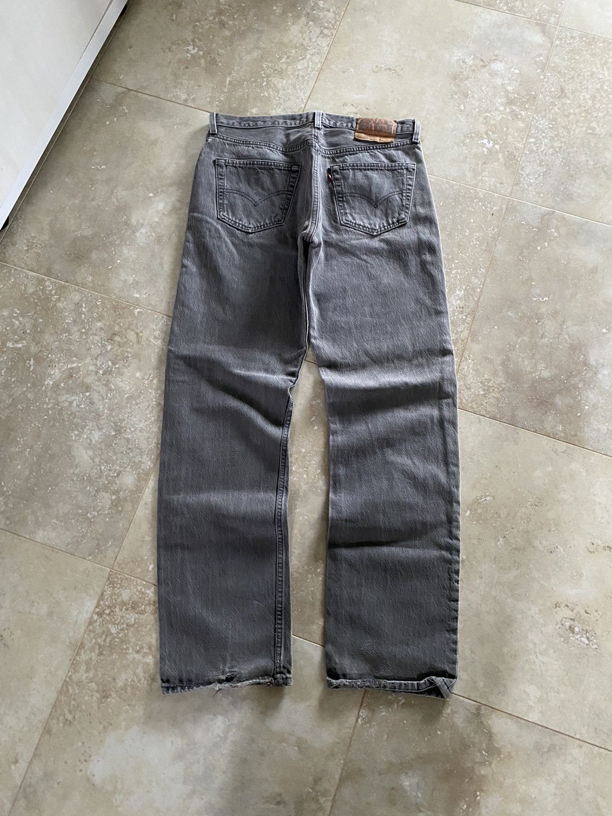 Levi's Vintage Levis 501 Baggy Jeans Made Usa 2000s Washed Denim Size US 34 / EU 50 - 3 Thumbnail