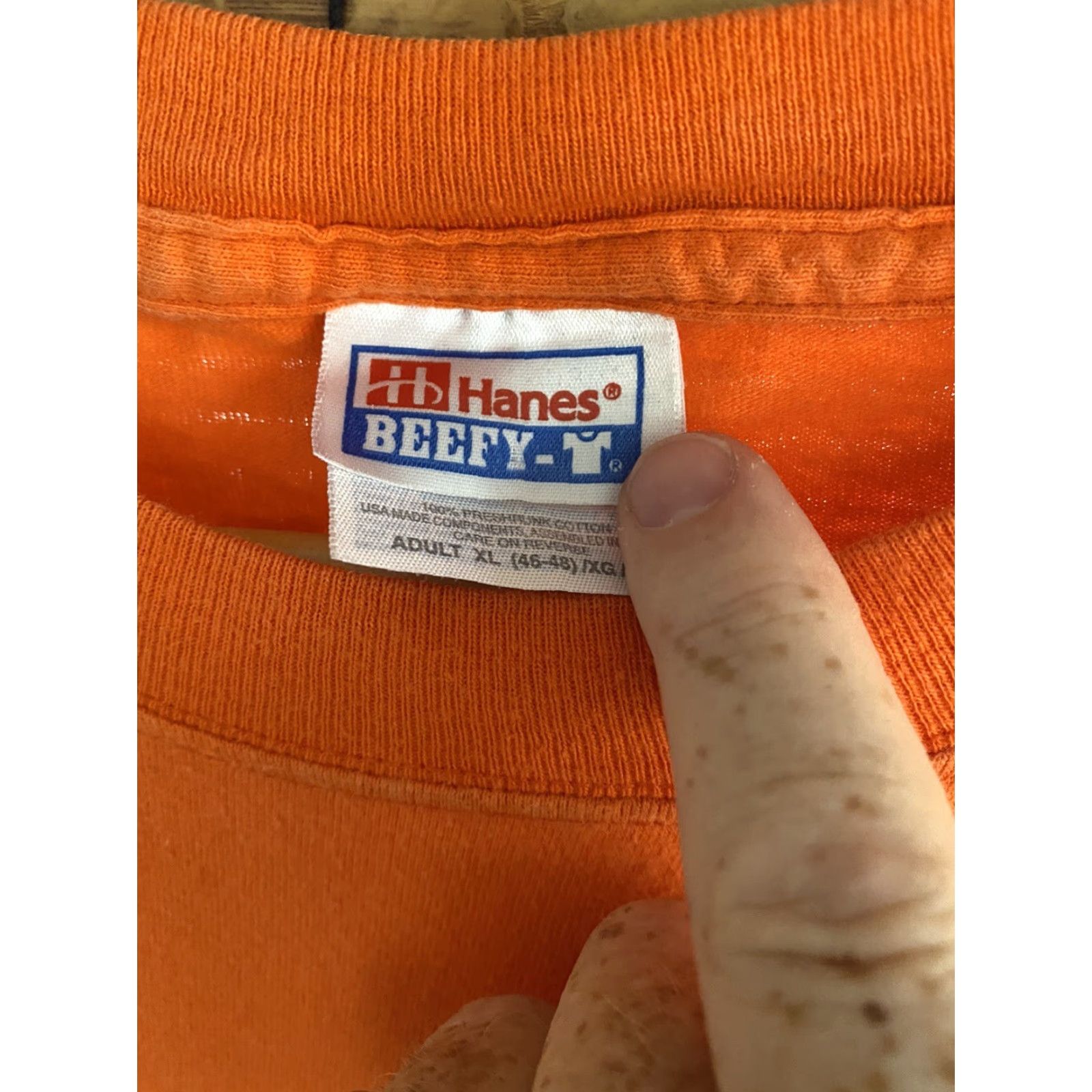 Hanes VINTAGE Nantucket Provisions Juice Guys Orange Shirt 2002 XL Summer Mens T-Shirt Crew Neck Short Sleeve Orange Size US XL / EU 56 / 4 - 4 Thumbnail