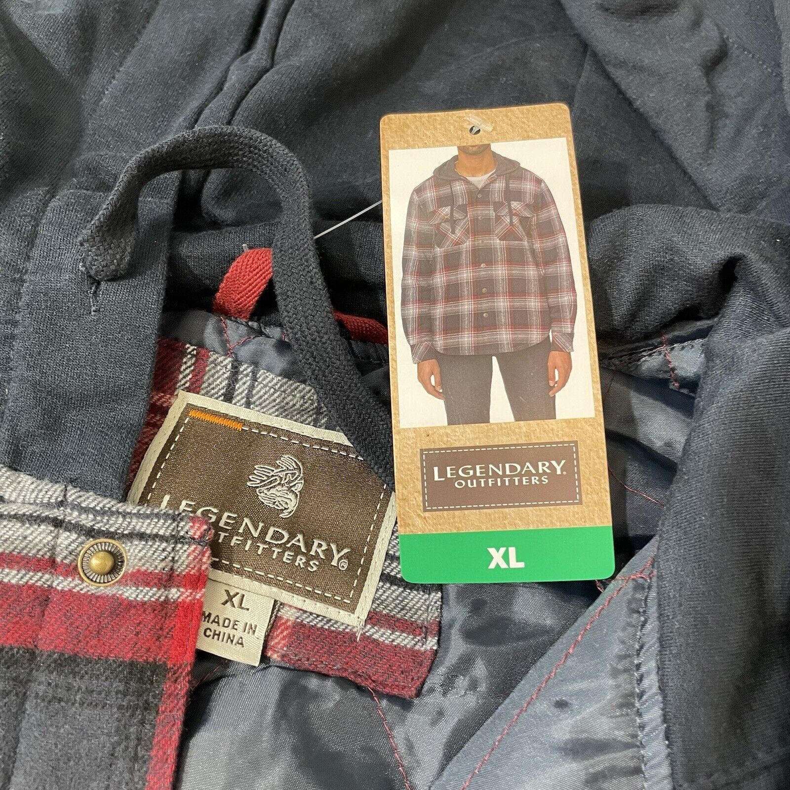 Legendary Goods Legendary Outfitters Shirt Jacket Hood Snap Black Red XL Size US XL / EU 56 / 4 - 3 Thumbnail