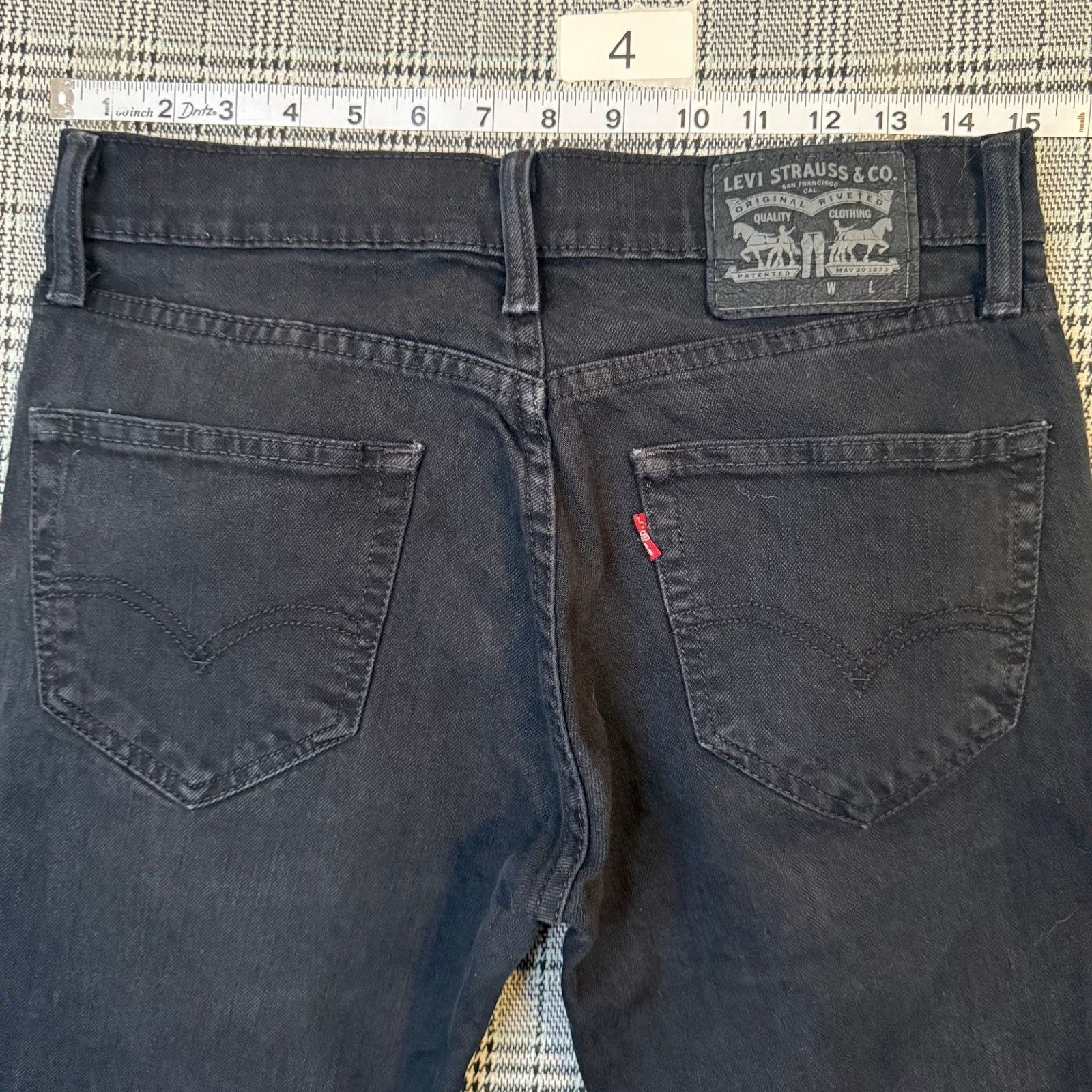 Levi's Levi's 511 Men's Jeans Black Denim Slim Distressed 29x30 Size US 29 - 2 Thumbnail