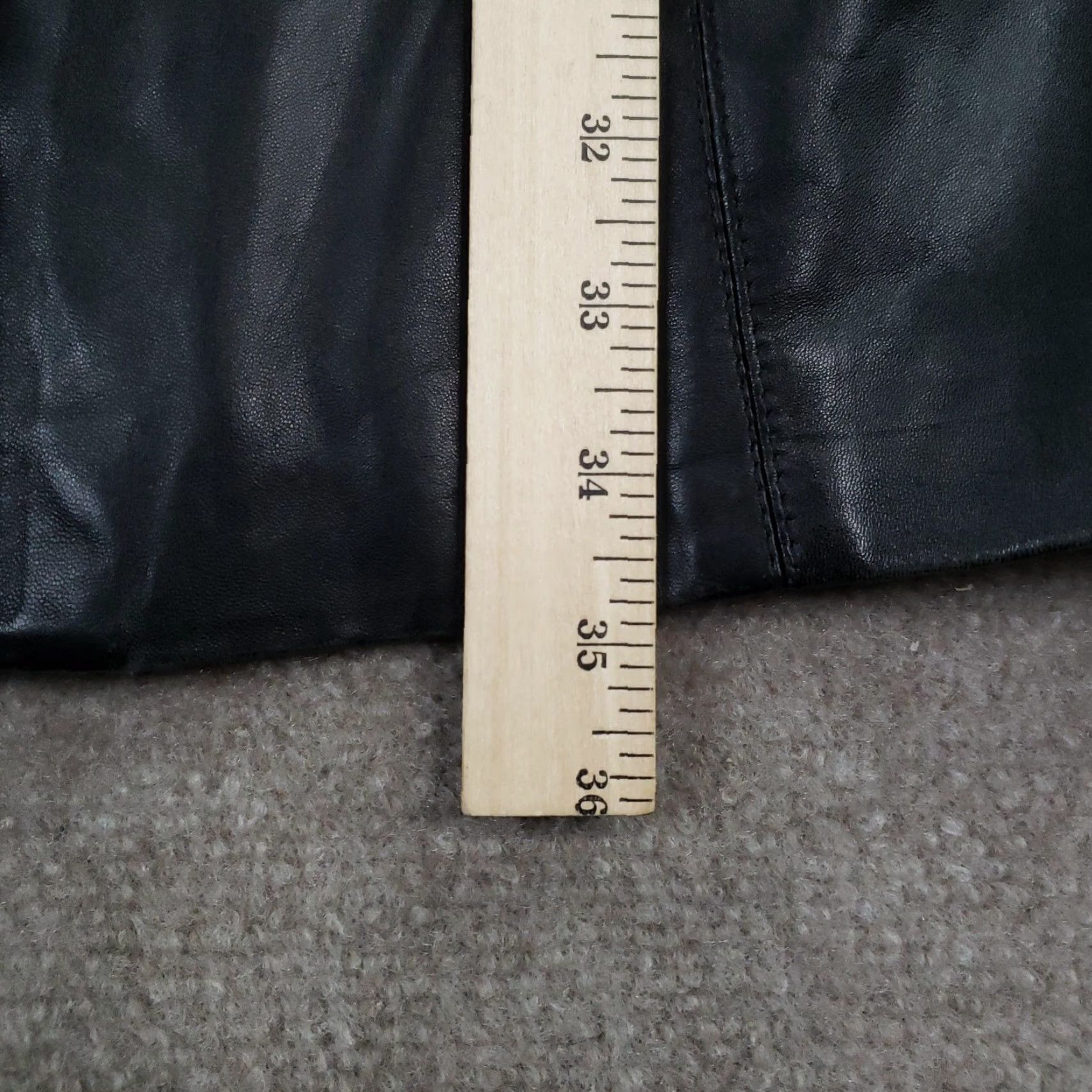 Vintage ZIP Alta Moda Firenze Coat Womens 46 Large Black Leather Made Italy Long Coat Size L / US 10 / IT 46 - 4 Thumbnail