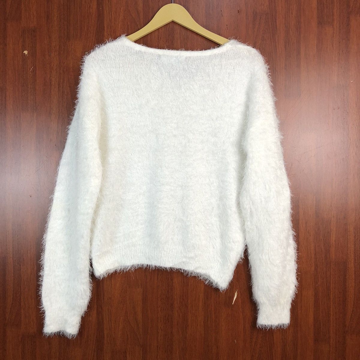 Aran Isles Knitwear Mounior White Mohair Knitwear #938 Size M / US 6-8 / IT 42-44 - 9 Thumbnail