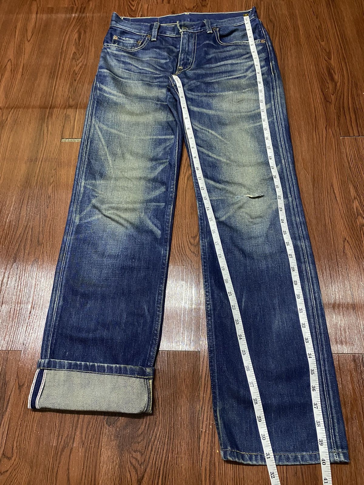 Levi's Vintage 90s Levis 502 Loose Honeycomb Distressed Jeans Size US 30 / EU 46 - 13 Thumbnail