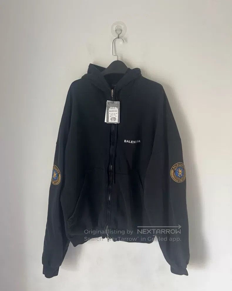 Balenciaga Balenciaga Badge zip-up hoodie Size US M / EU 48-50 / 2 - 1 Thumbnail