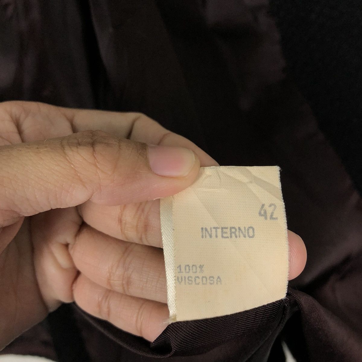 Japanese Brand 🔥Rich Black Long Jacket Wool Herringbone Guess Italy Size US S / EU 44-46 / 1 - 20 Thumbnail