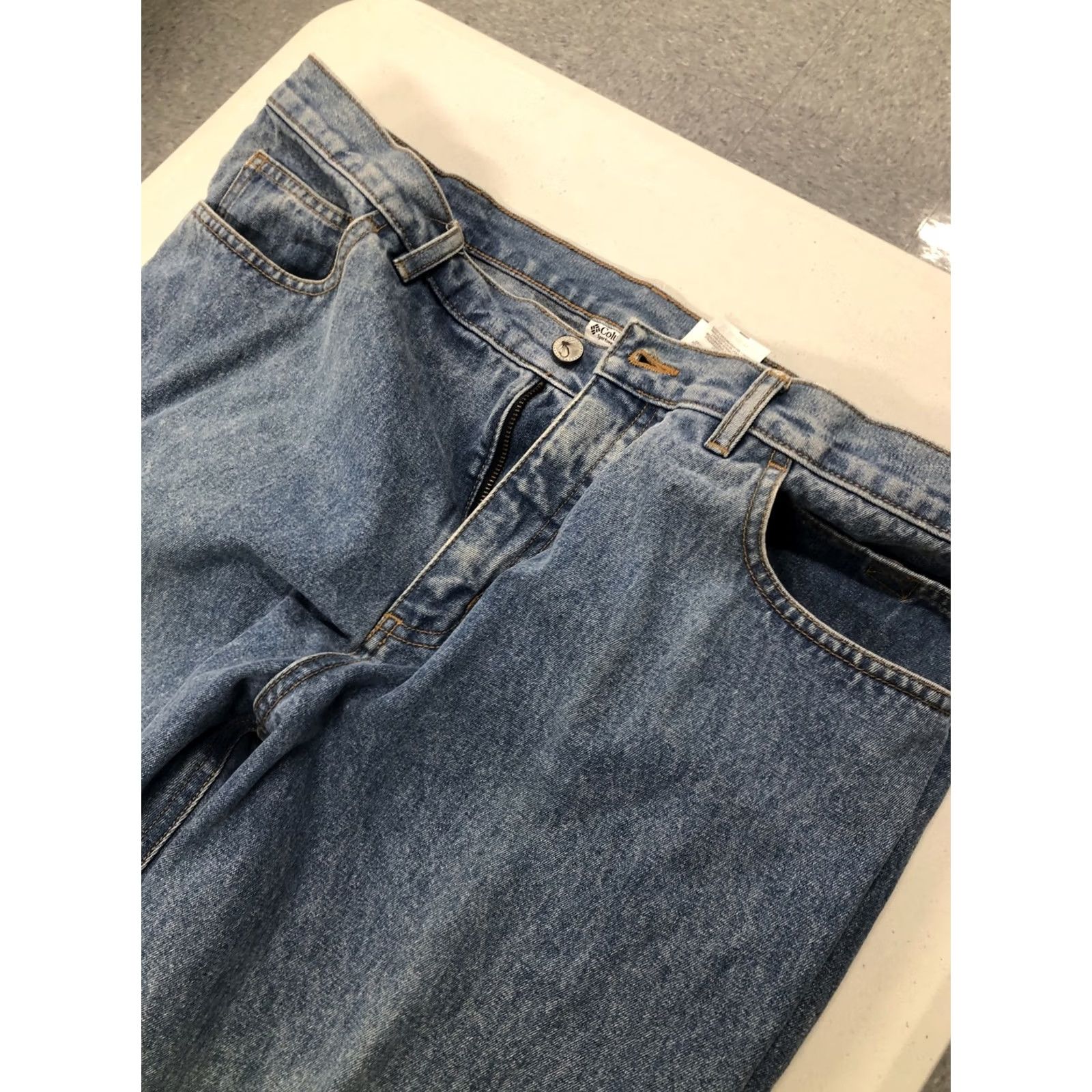 Vintage Columbia Sportswear Company Mens Jeans Blue Bonehead Size 36x27 (Label Says 32) Size US 36 / EU 52 - 7 Thumbnail