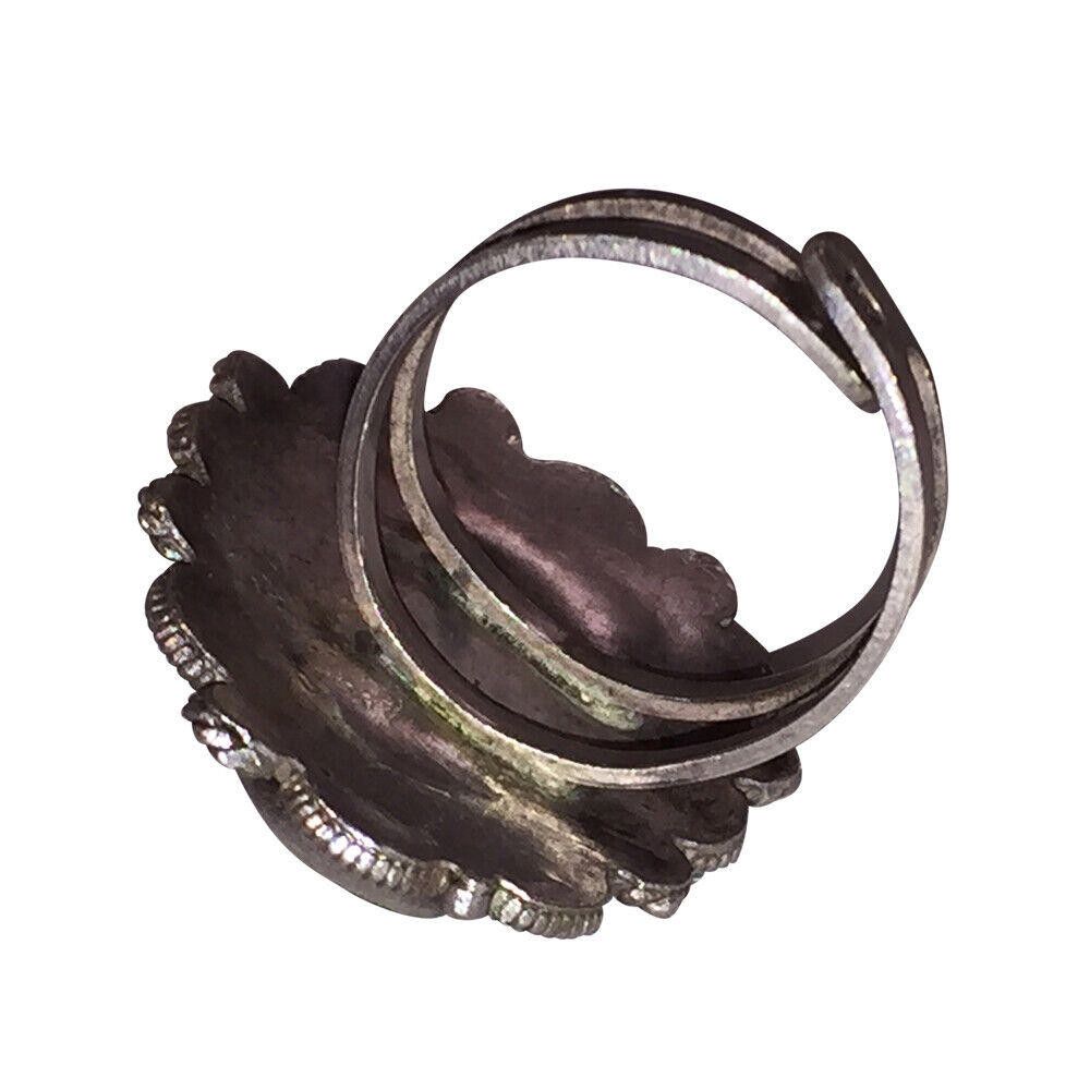 Designer Artisan Sterling Silver Azurite Israeli Ring Alot Stone Size ONE SIZE - 5 Thumbnail