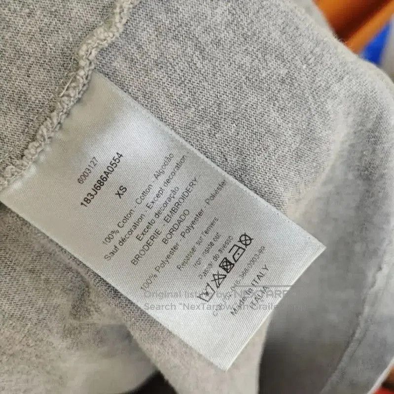 Dior Dior Men's Gray Cotton T-Shirt with Paint Splatter . Size US XS / EU 42 / 0 - 5 Thumbnail