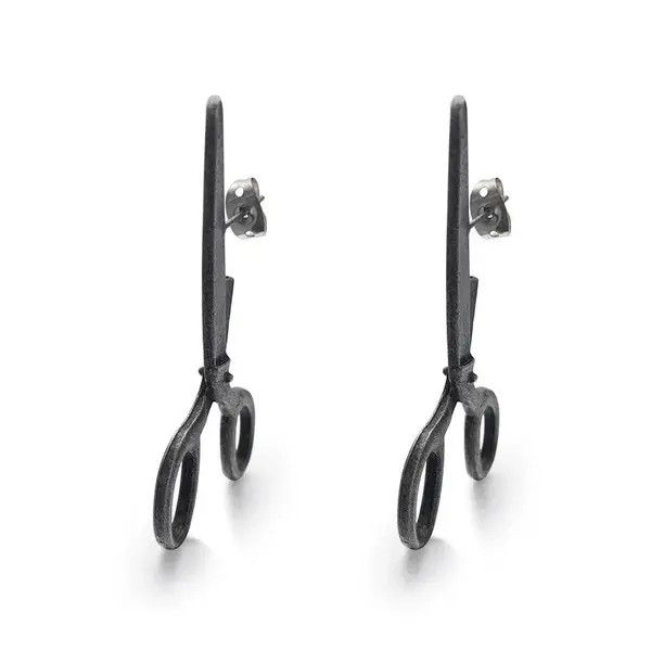 Jewelry Kirari x Aida Gothic Imitation Scissors Stud Earring Size ONE SIZE - 6 Thumbnail