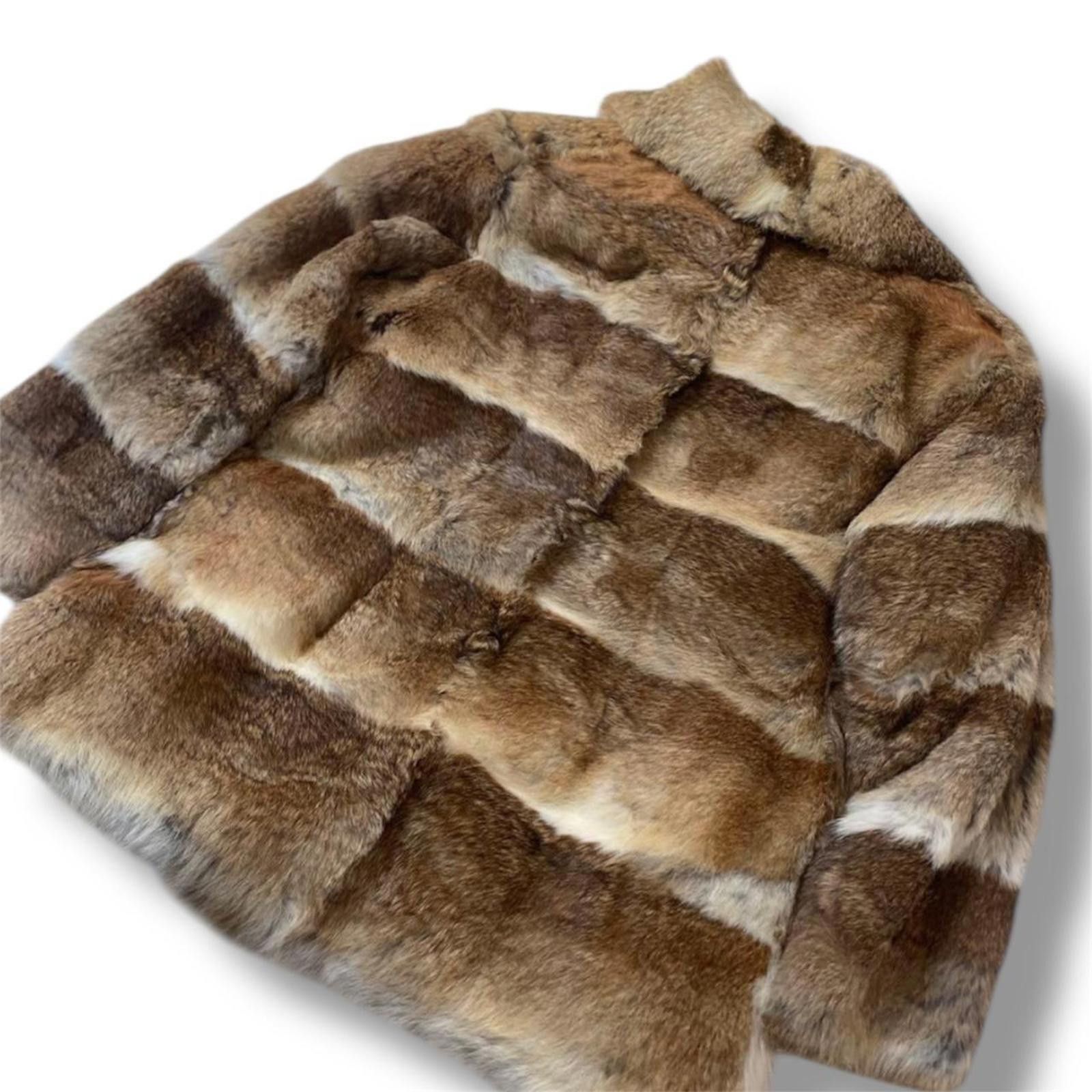Other Real rabbit fur old money grunge vintage fur coat Size S / US 4 / IT 40 - 4 Thumbnail
