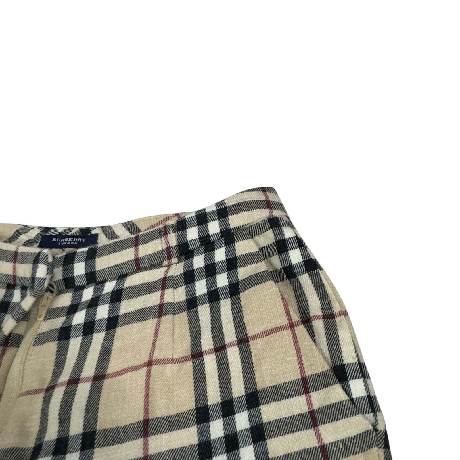 Burberry × Vintage Burberry London Beige Nova check Dress Pant 4 Size 27" / US 4 / IT 40 - 3 Thumbnail