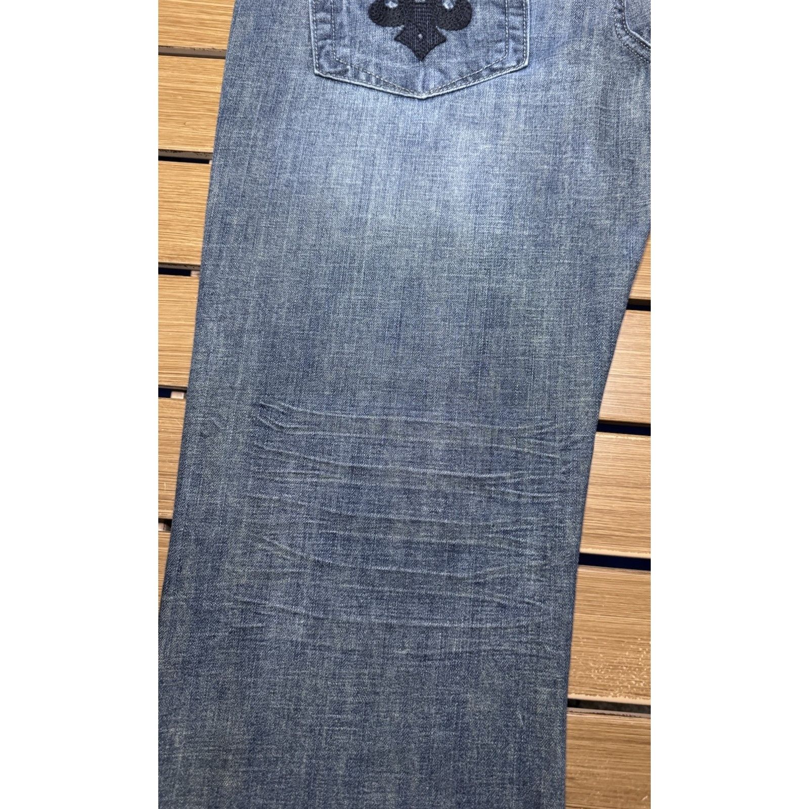 Helix Y2k Helix Relaxed Bootcut Distressed Jeans 38x31 Skater Size US 38 / EU 54 - 8 Thumbnail