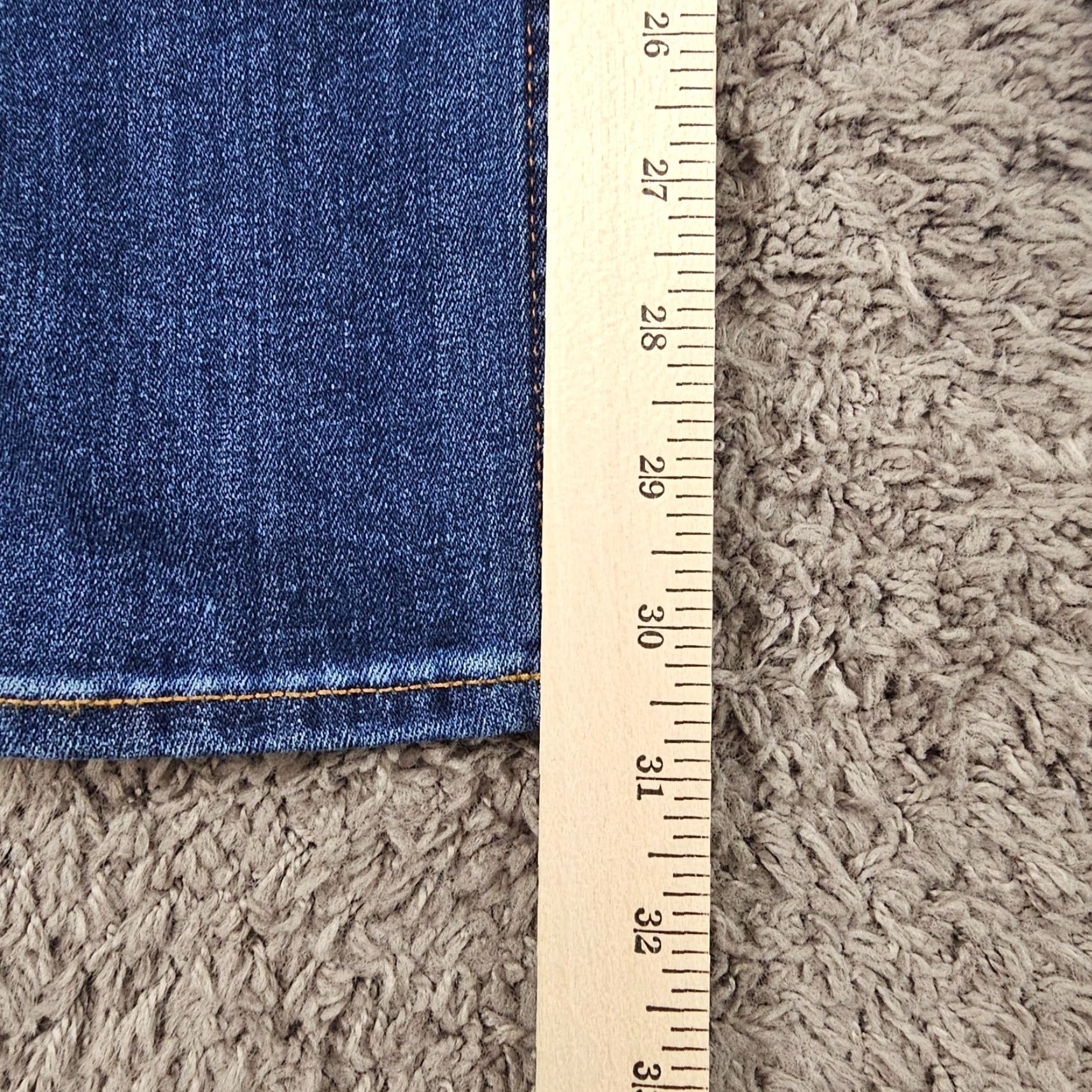 Vintage VINTAGE VIGOSS Jeans Womens 28 Mid Rise Straight Stretch Blue Denim 25x31 Regular Size 25" / US 0 / IT 36 - 6 Thumbnail