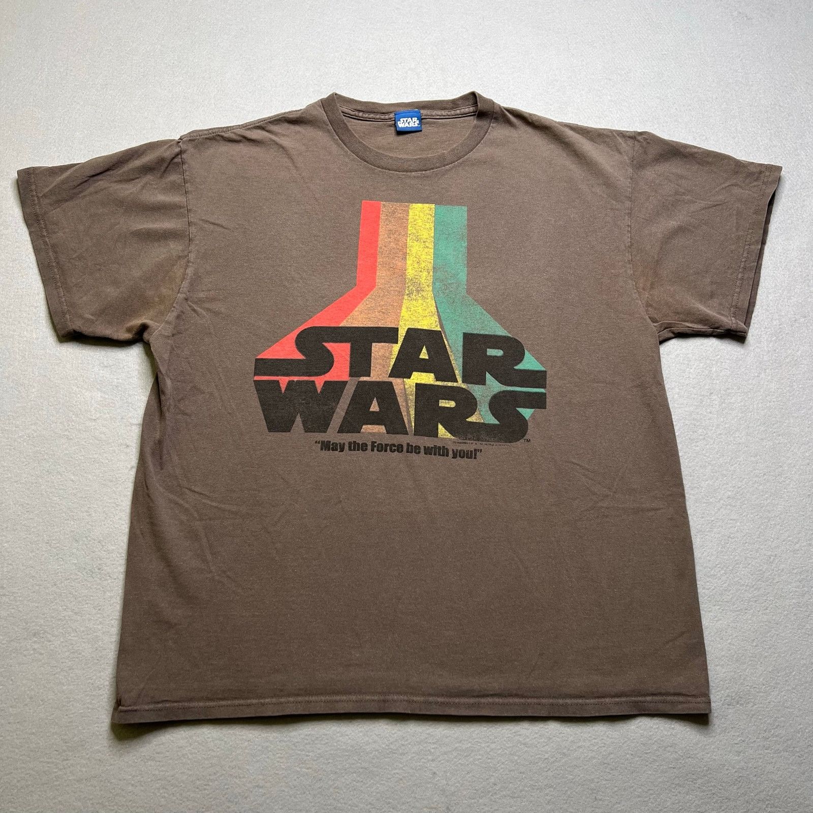Star Wars Star Wars Retro Graphic Tee “May The Force Be With You” Size US XL / EU 56 / 4 - 1 Thumbnail