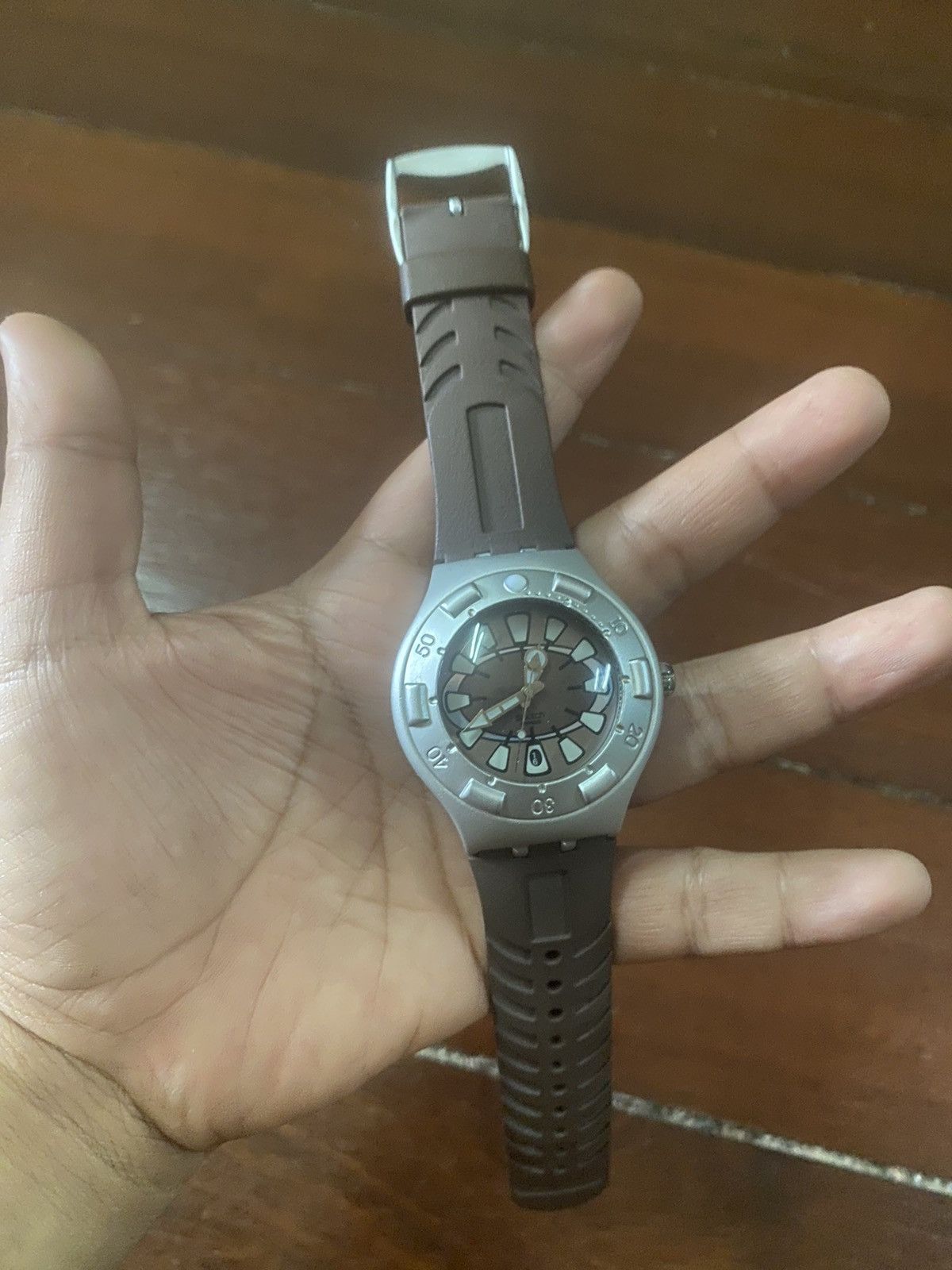 Oakley × Swatch FIRE 🔥 VINTAGE SWATCH WATCH IRONY SCUBA 200 RADEO FLIP 1998 Size ONE SIZE - 12 Thumbnail