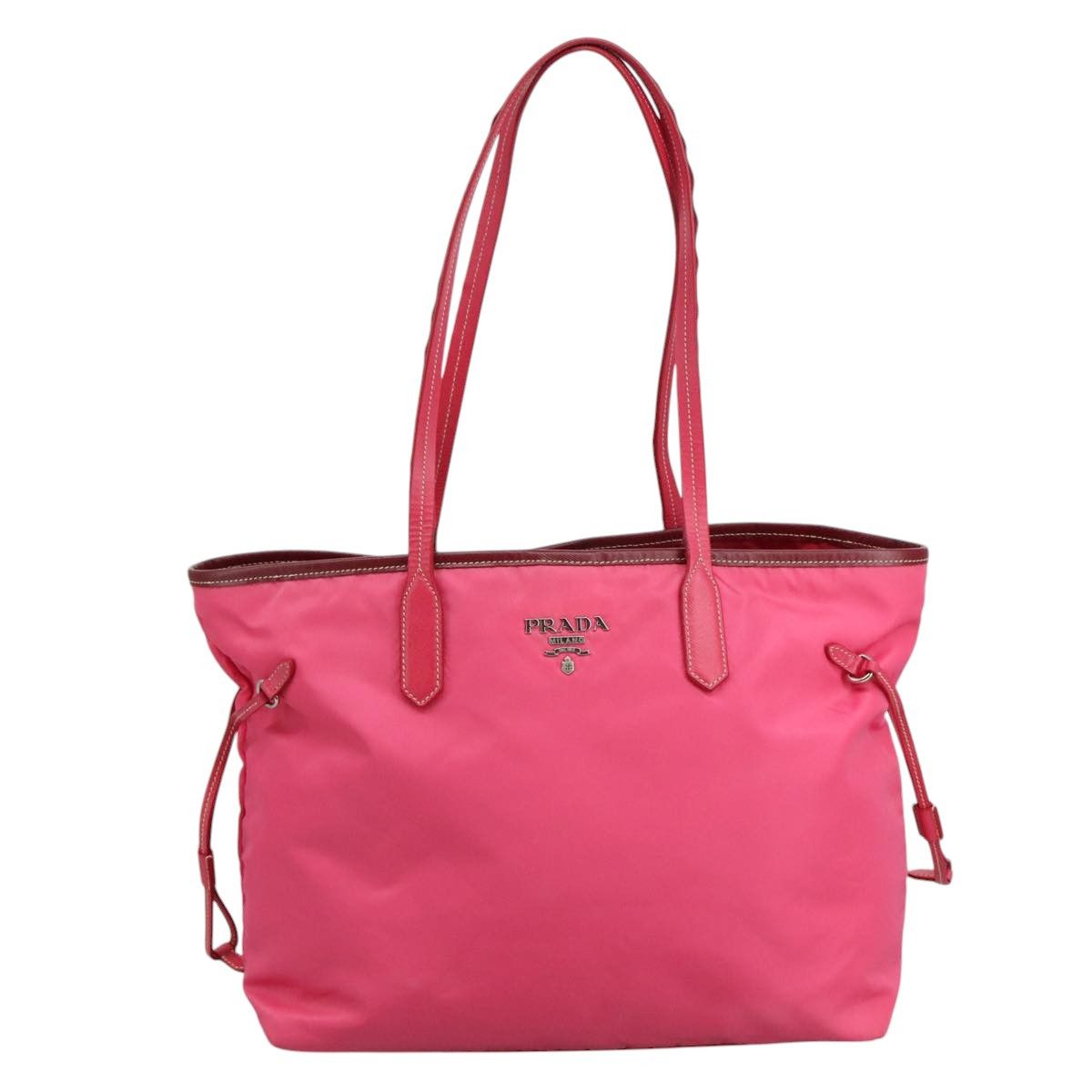 Prada Re-Nylon Pink Synthetic Tote Bag (Pre-Owned) Size ONE SIZE - 1 Thumbnail