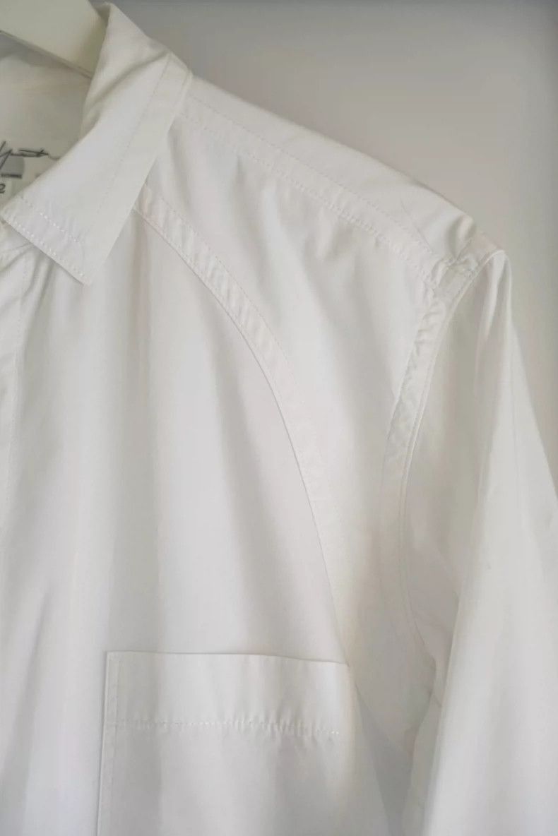 Yohji Yamamoto Yohji Yamamoto Yohji Yamamoto White Long Sleeve Shirt 15SS Size US M / EU 48-50 / 2 - 3 Thumbnail