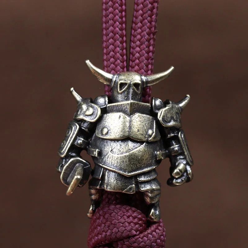 Handmade 3Pcs Horn Warrior Knife Beads Paracord Bead Zipper Umbrella Size ONE SIZE - 1 Thumbnail