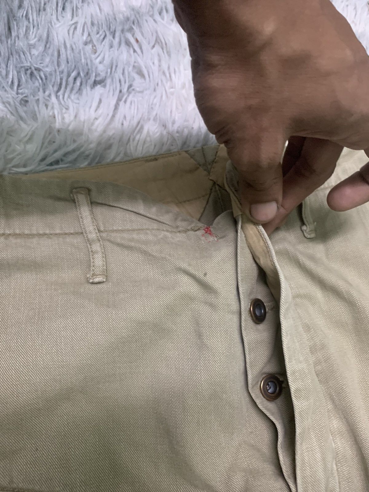 Kapital 90s KAPITAL BUCKLE BACK CHINO PANT RARE DESIGN Size US 30 / EU 46 - 5 Thumbnail