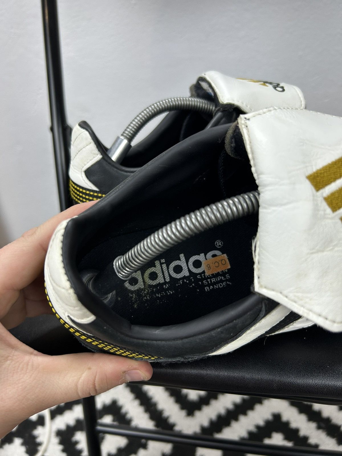 Adidas × Vintage ADIDAS AZTECA CUP SG FOOTBALL BOOTS RARE PAIR (1997) sz 44,5 Size US 11.5 / EU 44-45 - 8 Thumbnail