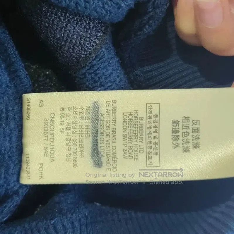 Burberry Burberry Navy Cotton Women's Sweatshirt. Size S / US 4 / IT 40 - 8 Thumbnail