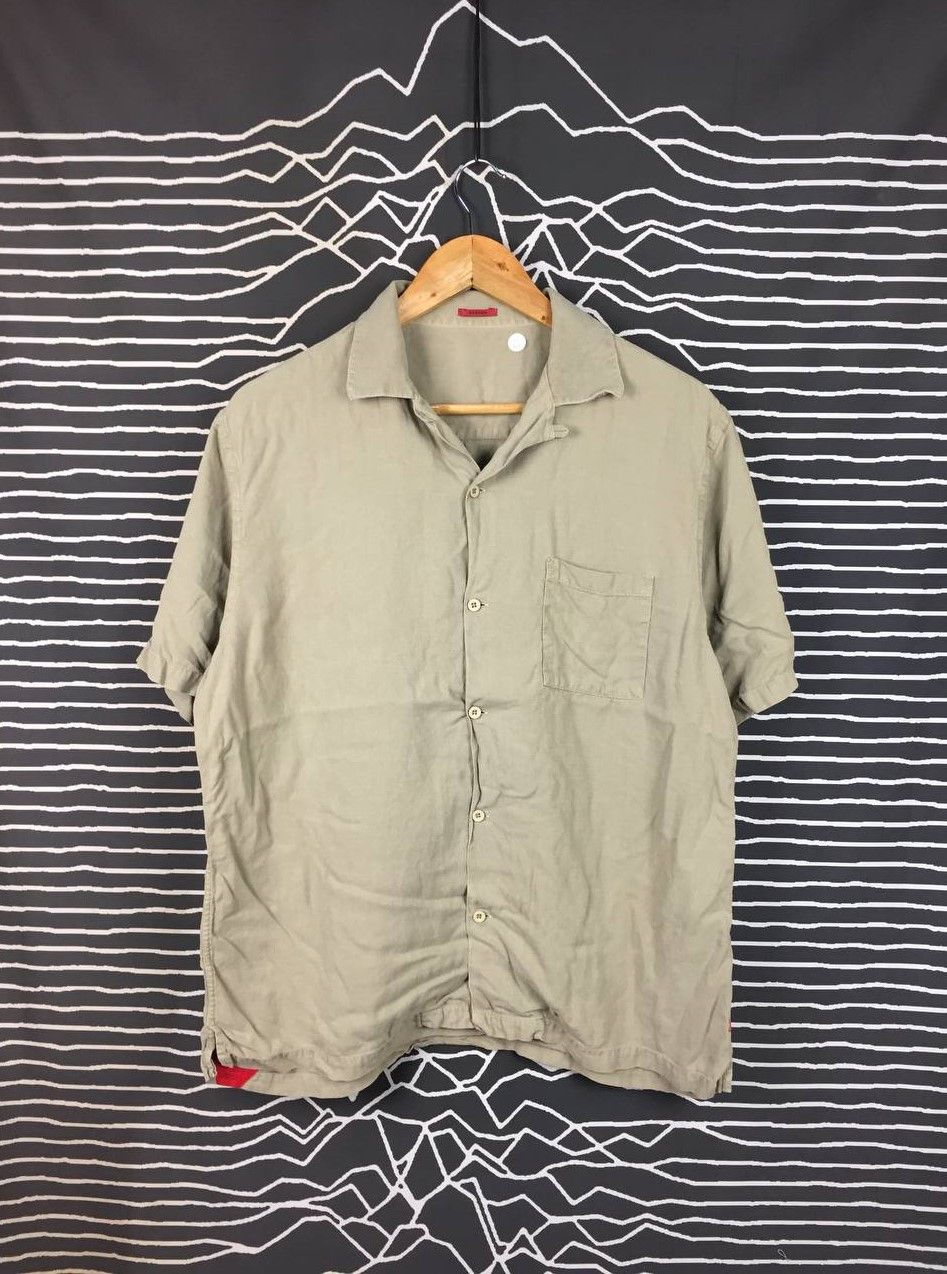 DENHAM Denham Lyocell Linen Camp Collar Bowling Shirt Size US S / EU 44-46 / 1 - 2 Thumbnail