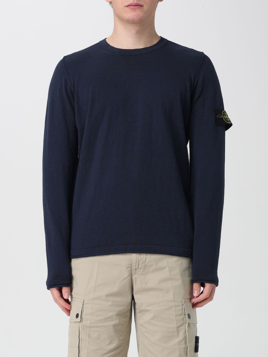 image of Stone Island Sweater Men Blue (Size 2XL)