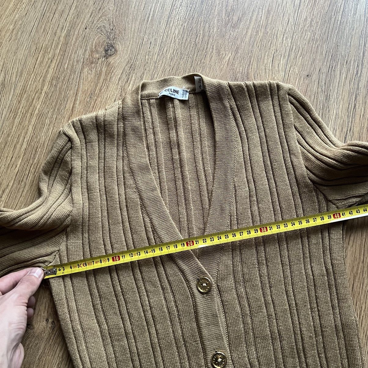 Celine CELINE vintage womens wool cardigan gold logo Size M / US 6-8 / IT 42-44 - 9 Thumbnail