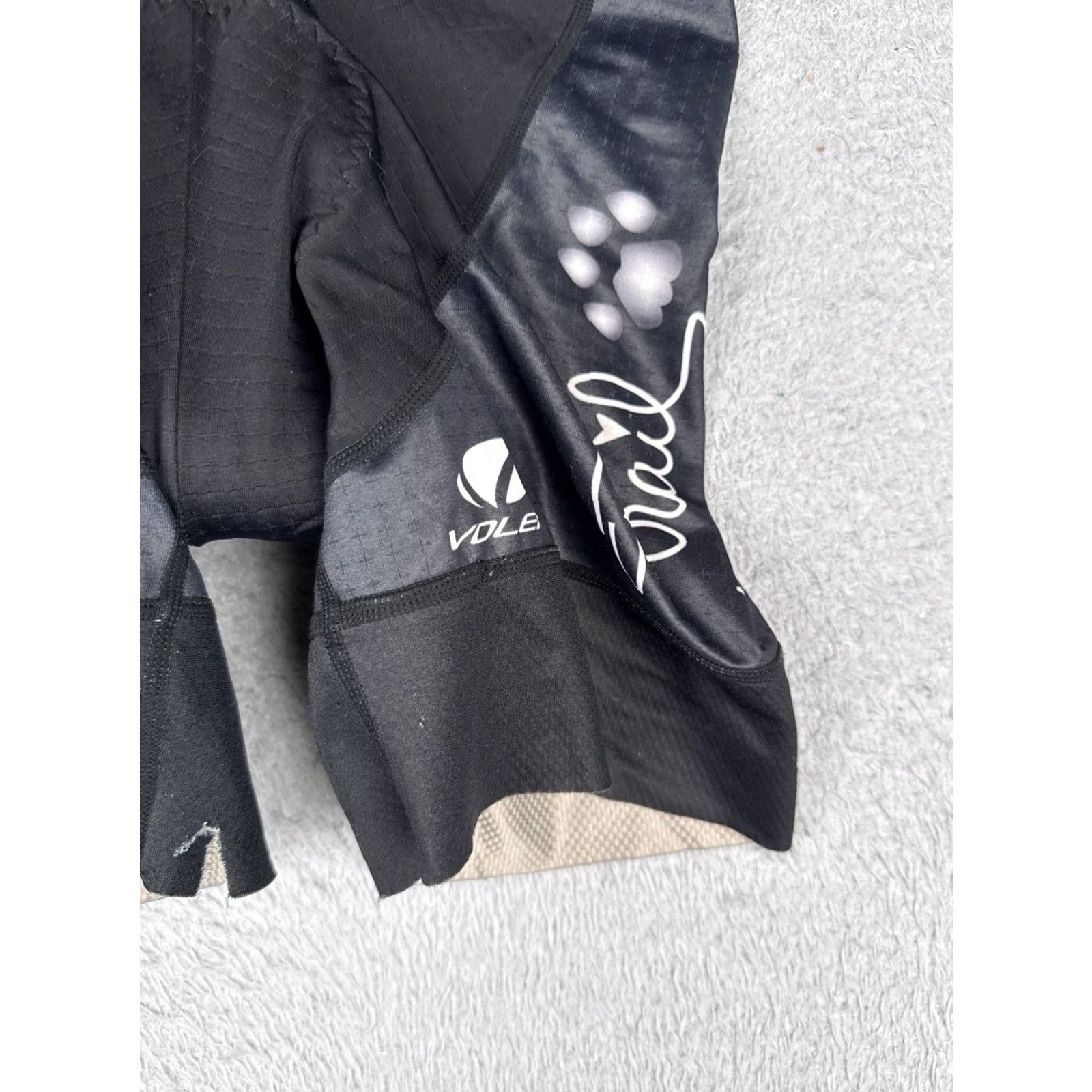Vintage VOLUME Voler Padded Cycling Shorts Womens Medium Black Chamois Vail Paw Print Graphic Size 32" / US 10 / IT 46 - 2 Thumbnail