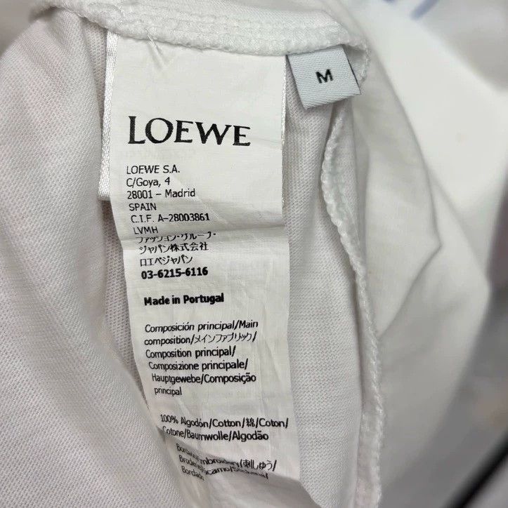 Loewe LOEWE Letter logo on white base short sleeve Size M / US 6-8 / IT 42-44 - 6 Thumbnail
