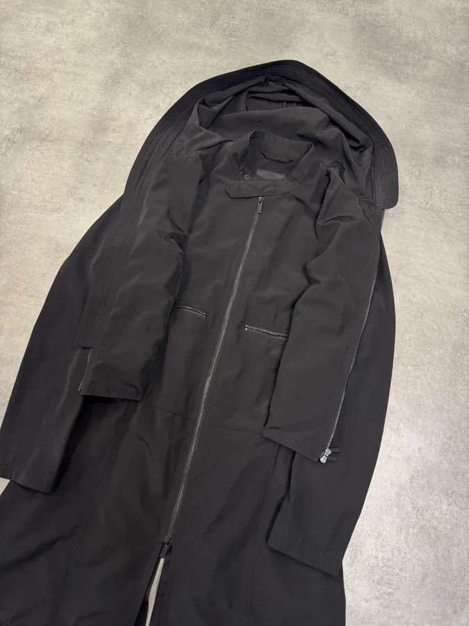 Emporio Armani FW2012 Emporio Armani Full Zip Black Nylon Long Jacket Size US S / EU 44-46 / 1 - 3 Thumbnail
