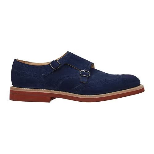 image of Churchs Ob1O1E0324 Lace Up Monkstrap In Blue & Ink Shoes in Blue/Ink, Men's (Size 9)