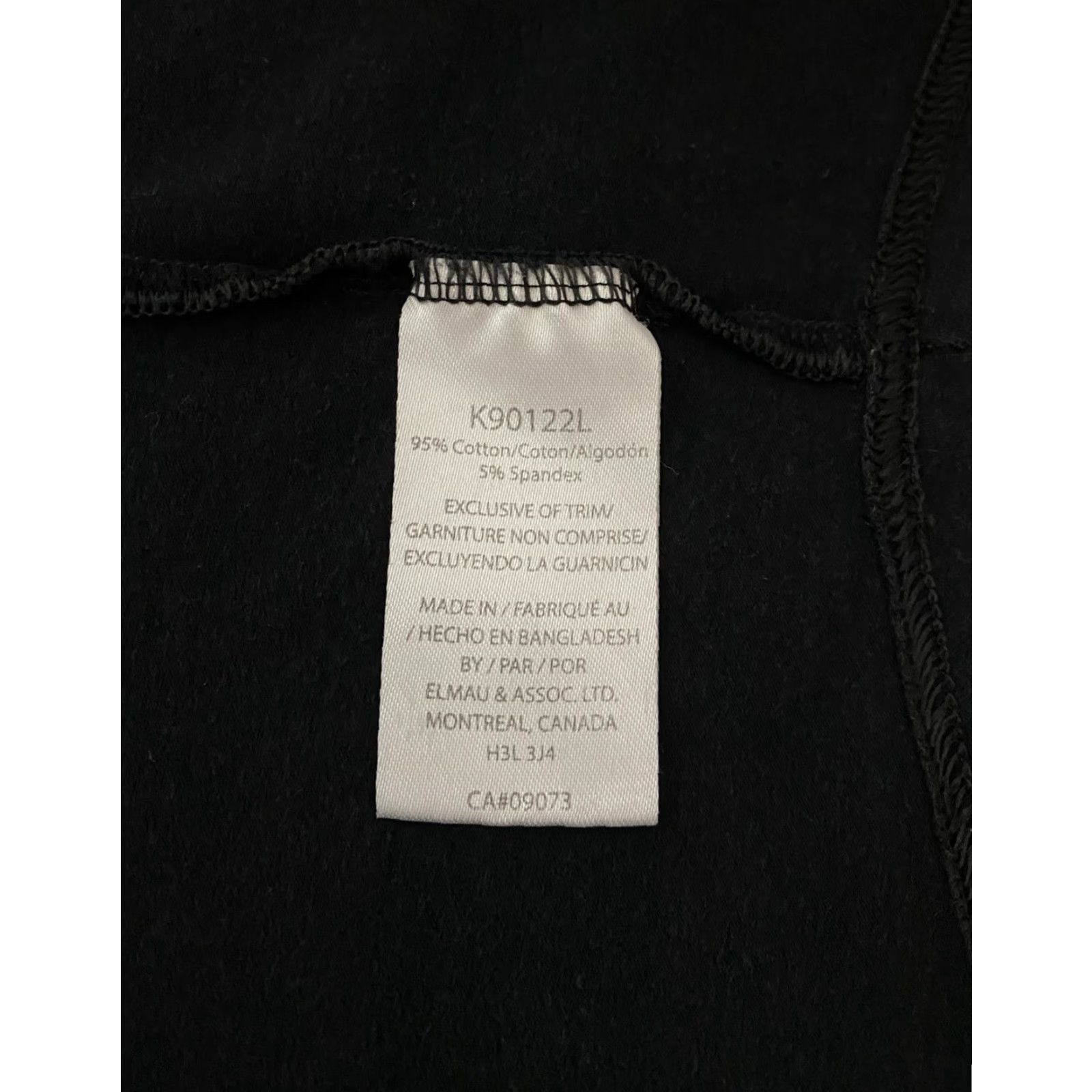 Kangol Kangol Shirt Mens Large Black V Neck Short Sleeve Logo Stretch Cotton Tee Size US L / EU 52-54 / 3 - 5 Thumbnail