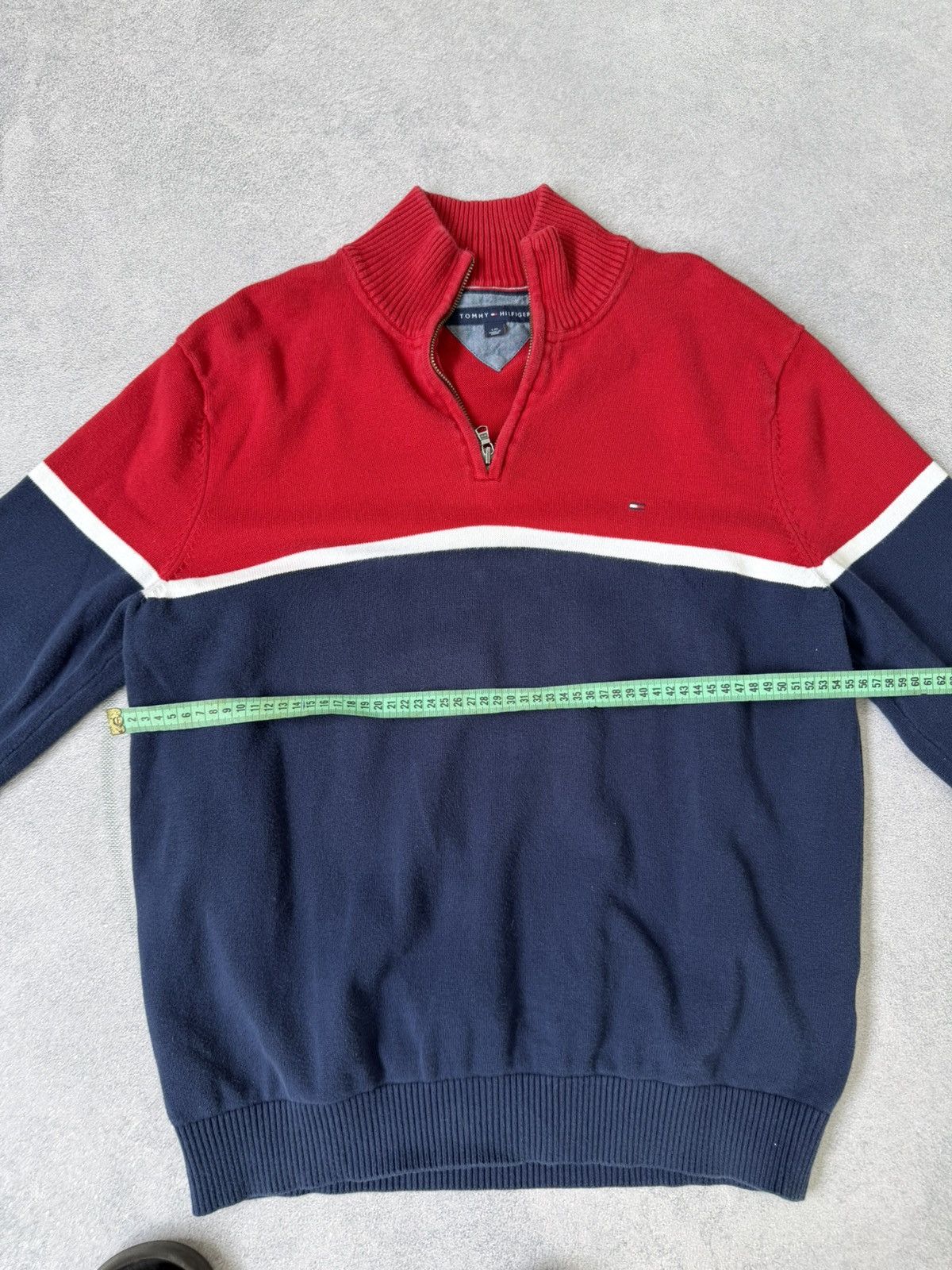 Tommy Hilfiger Vintage 2000s Tommy Hilfiger Knit 1/4 Zip Sweater OldMoney Size US M / EU 48-50 / 2 - 8 Thumbnail