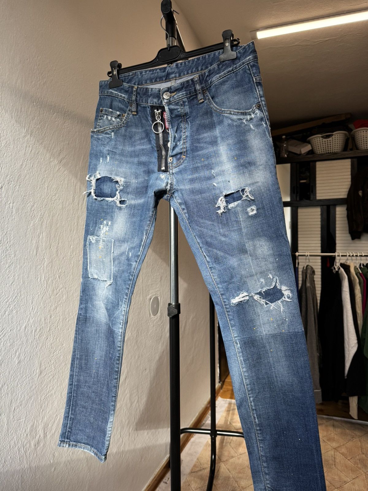 Designer × Dsquared2 Dsquared2 Skater Jeans Distressed Washed Made in Italy Size US 32 / EU 48 - 16 Thumbnail