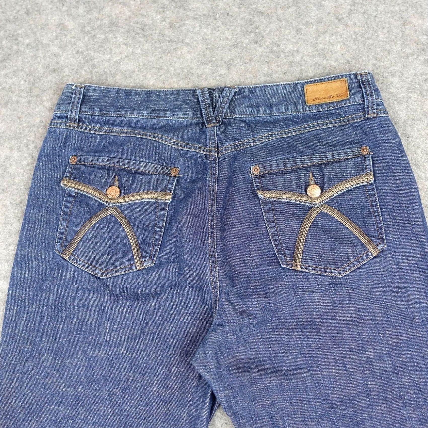 Eddie Bauer Eddie Bauer Jeans Womens 10 Tall Blue Straight Leg Denim Farm Girl Outdoors Y2K Size 32" / US 10 / IT 46 - 7 Thumbnail
