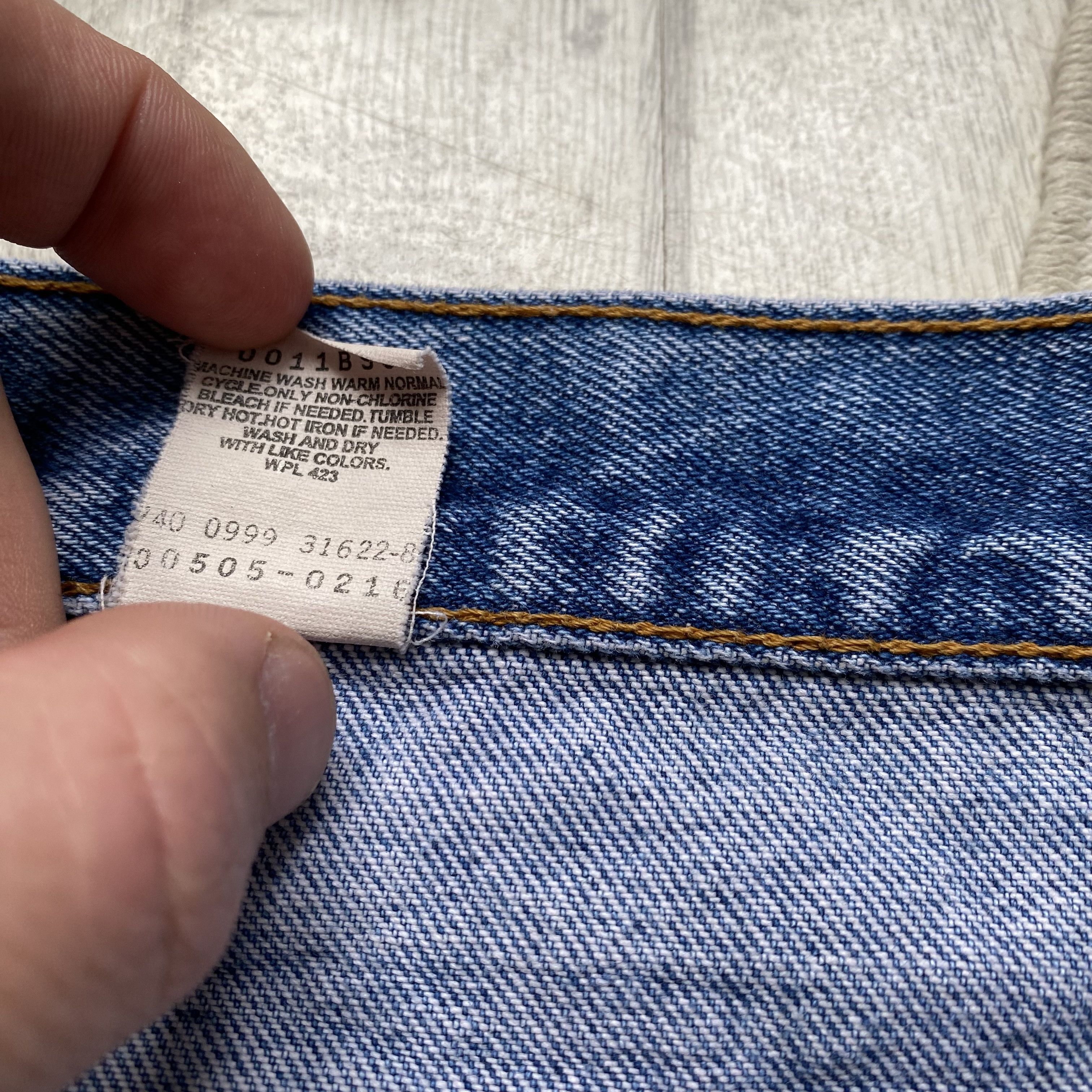 Levi's Vintage Clothing 👖Vintage 90's Distressed Levis jeans 505 Denim pants Y2K Size US 32 / EU 48 - 11 Thumbnail