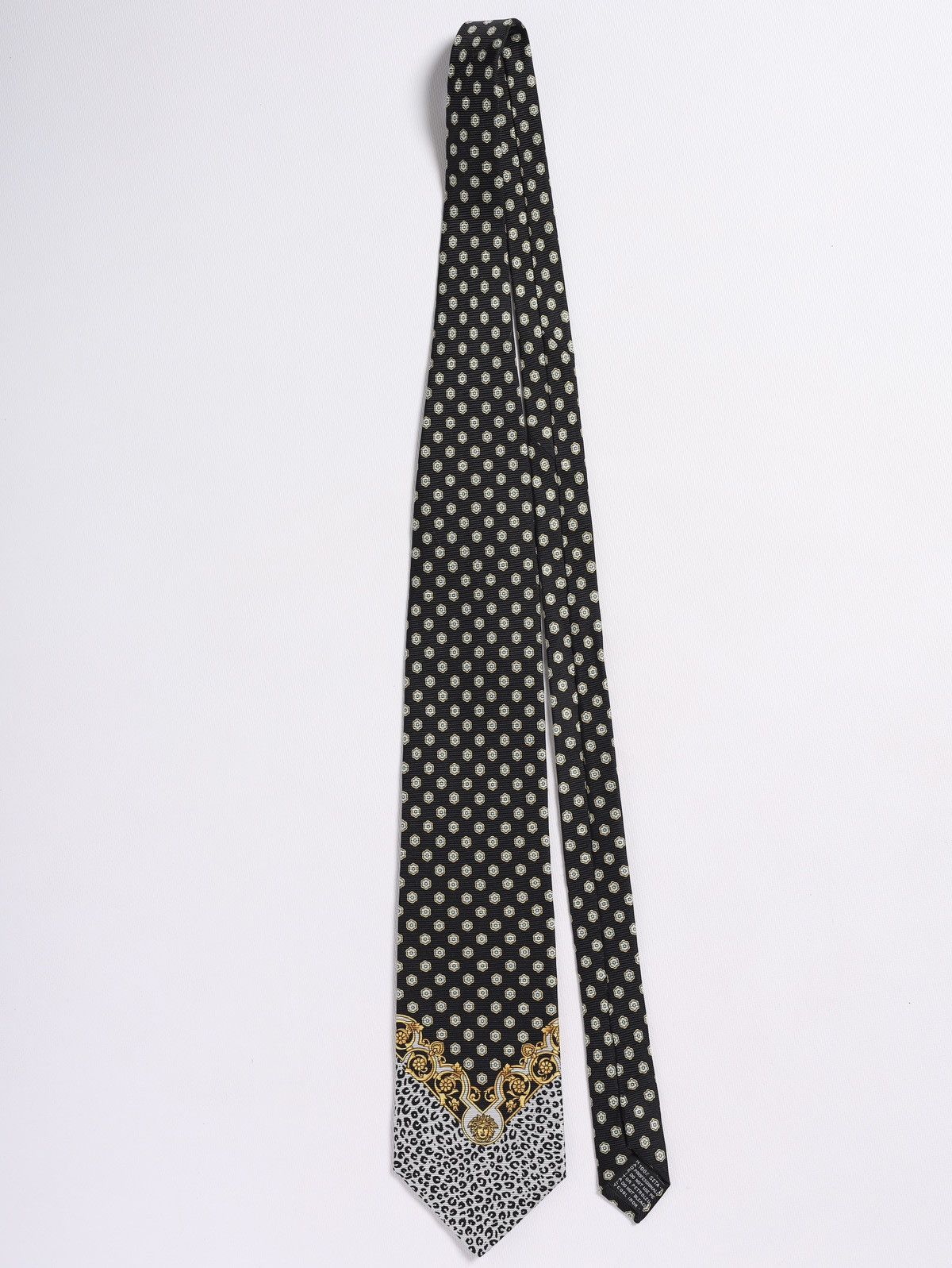 Versace Gianni Versace Medusa Silk Tie Monogram Size ONE SIZE - 5 Thumbnail