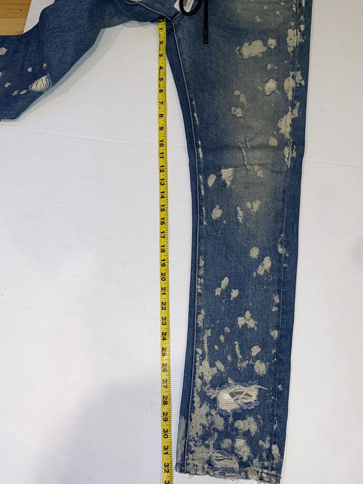 Off-White Off White blue Denim Early Collection s. 30 diagonal stripe Size US 30 / EU 46 - 12 Thumbnail