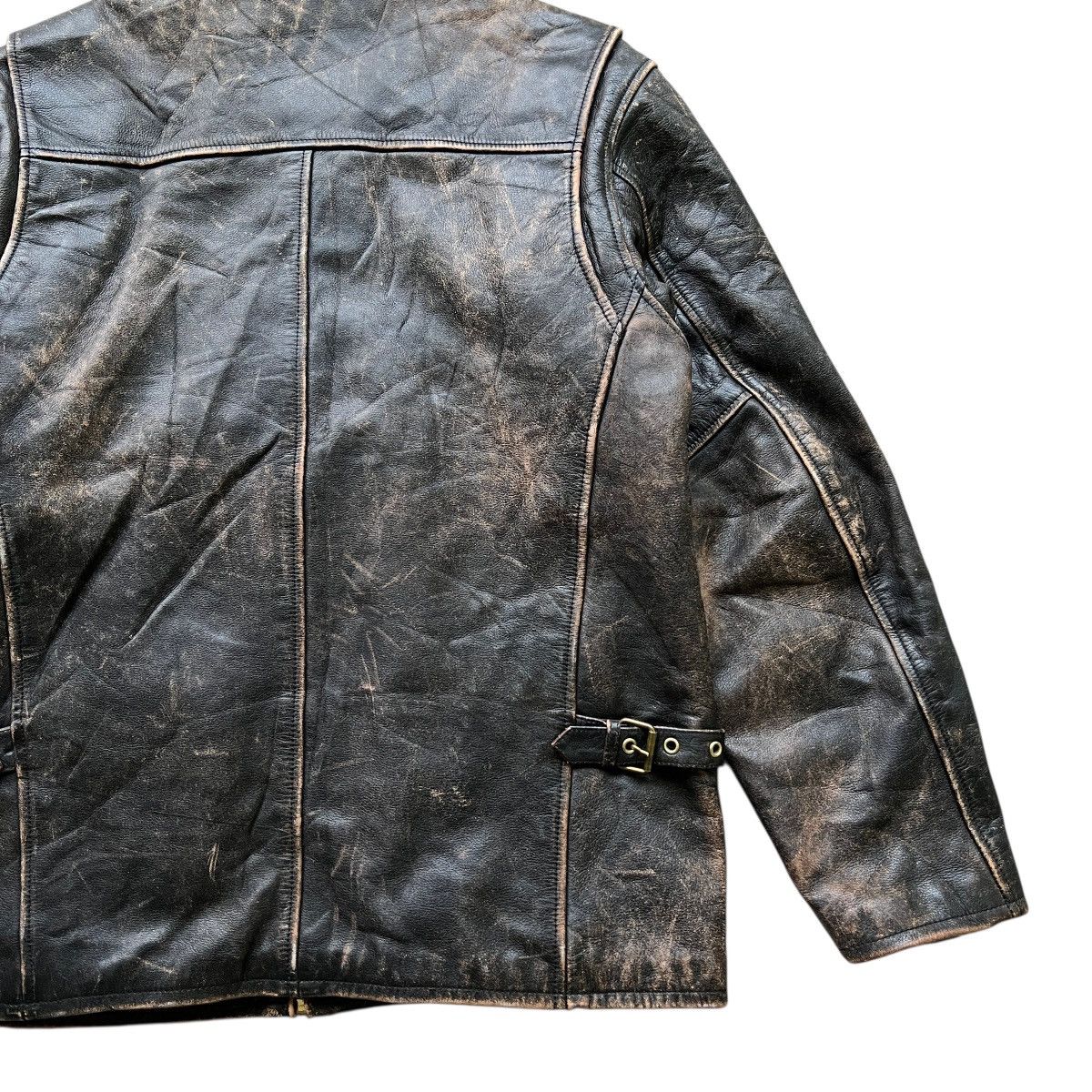 Vintage Vintage Morgan Productions Patina Leather Jacket Size US M / EU 48-50 / 2 - 12 Thumbnail
