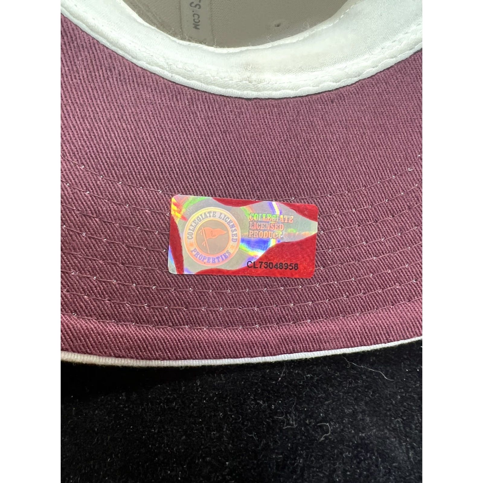 Zephyr ZEphyr Graphix Baseball Cap M/L Adult Embroidered Ivory 97% Cotton 3% Spandex Men Wisconsin UW La Crosse Size ONE SIZE - 6 Thumbnail