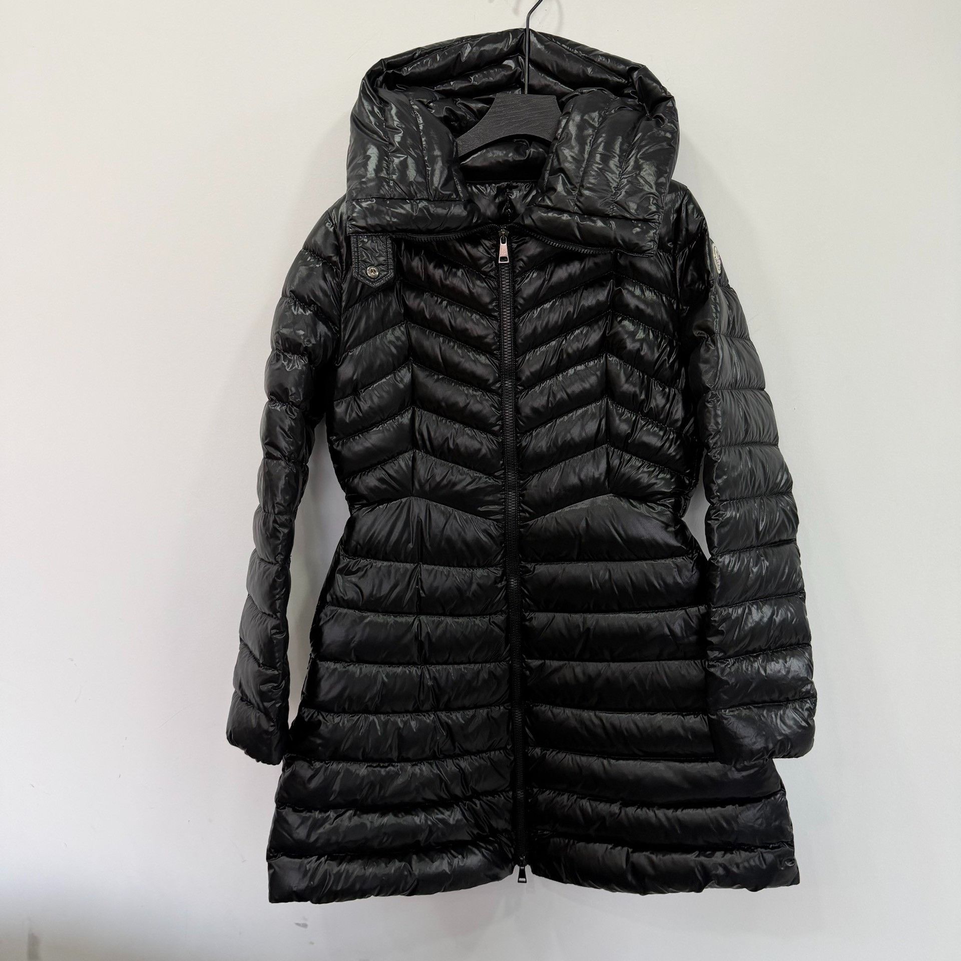 Moncler Moncler Down Long Black Down Jacket it_40 Women Size S / US 4 / IT 40 - 1 Thumbnail