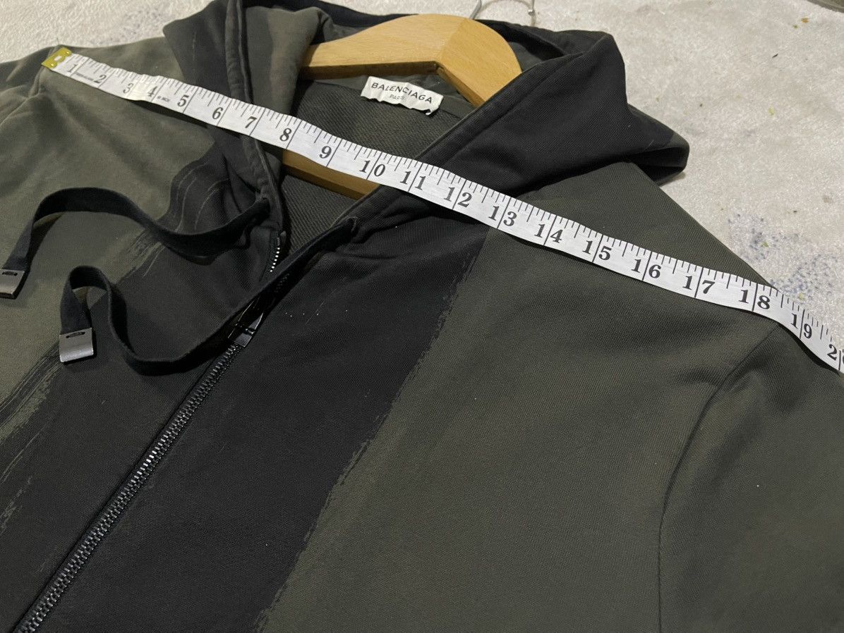 Balenciaga Balenciaga Brush stroke print hoodie in dark green Size US XL / EU 56 / 4 - 22 Thumbnail